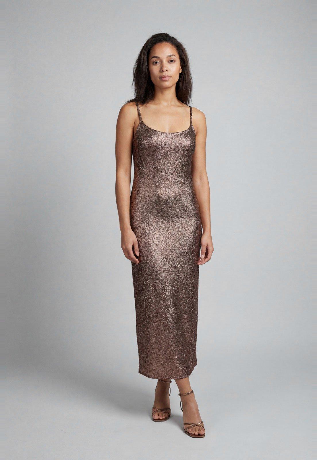Vestido Feminino Lança Perfume Alças Finas Rosê
