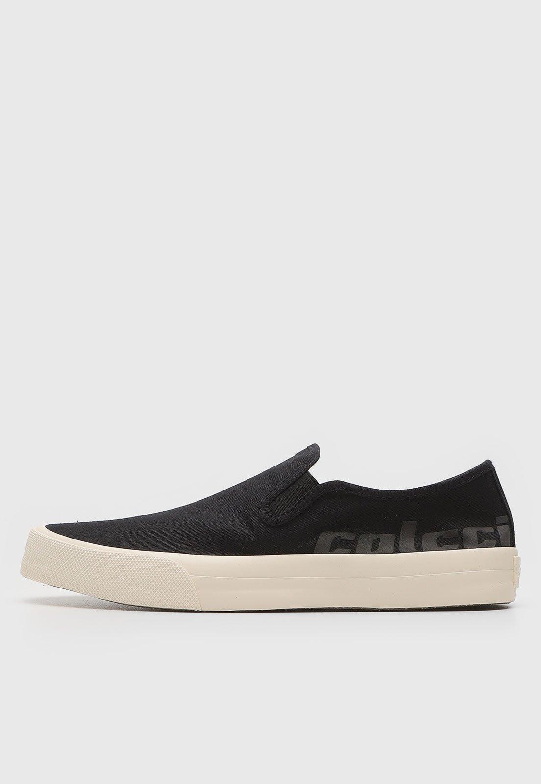 Tênis Slip On Colcci Grafic Orla Preto