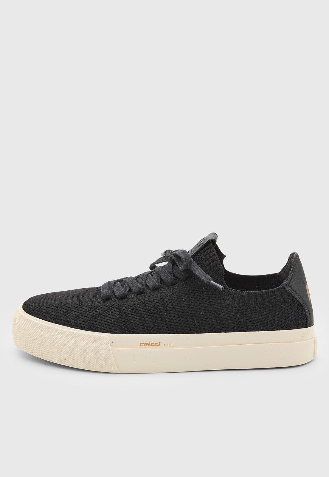 Tênis Feminino Colcci Flatform Knit Preto