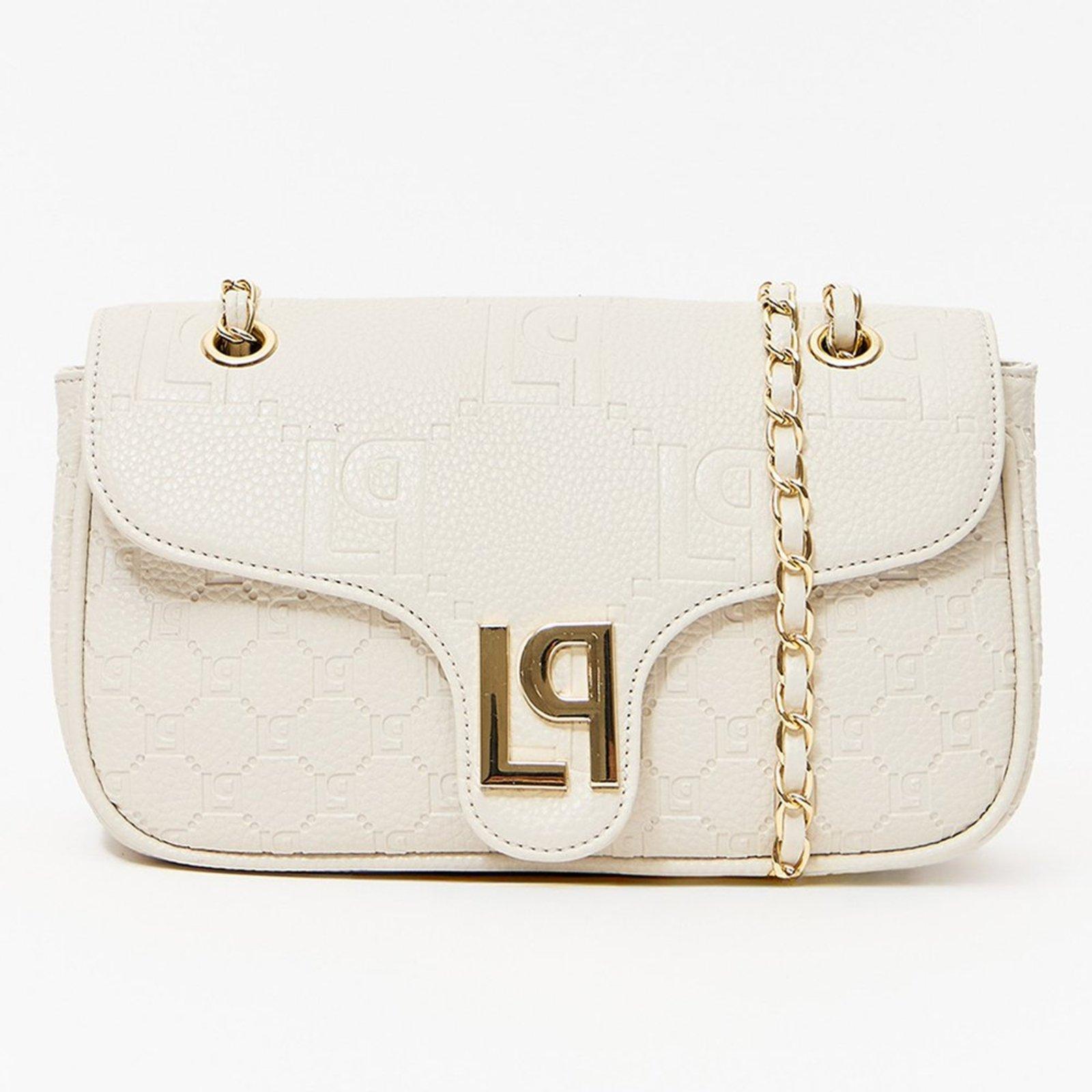 Bolsa Shoulder Lança Perfume Enfeite Pr27 Off White Feminino