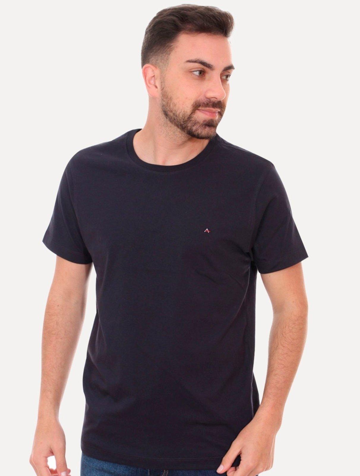 Camiseta Aramis Basic Lisa Azul Marinho