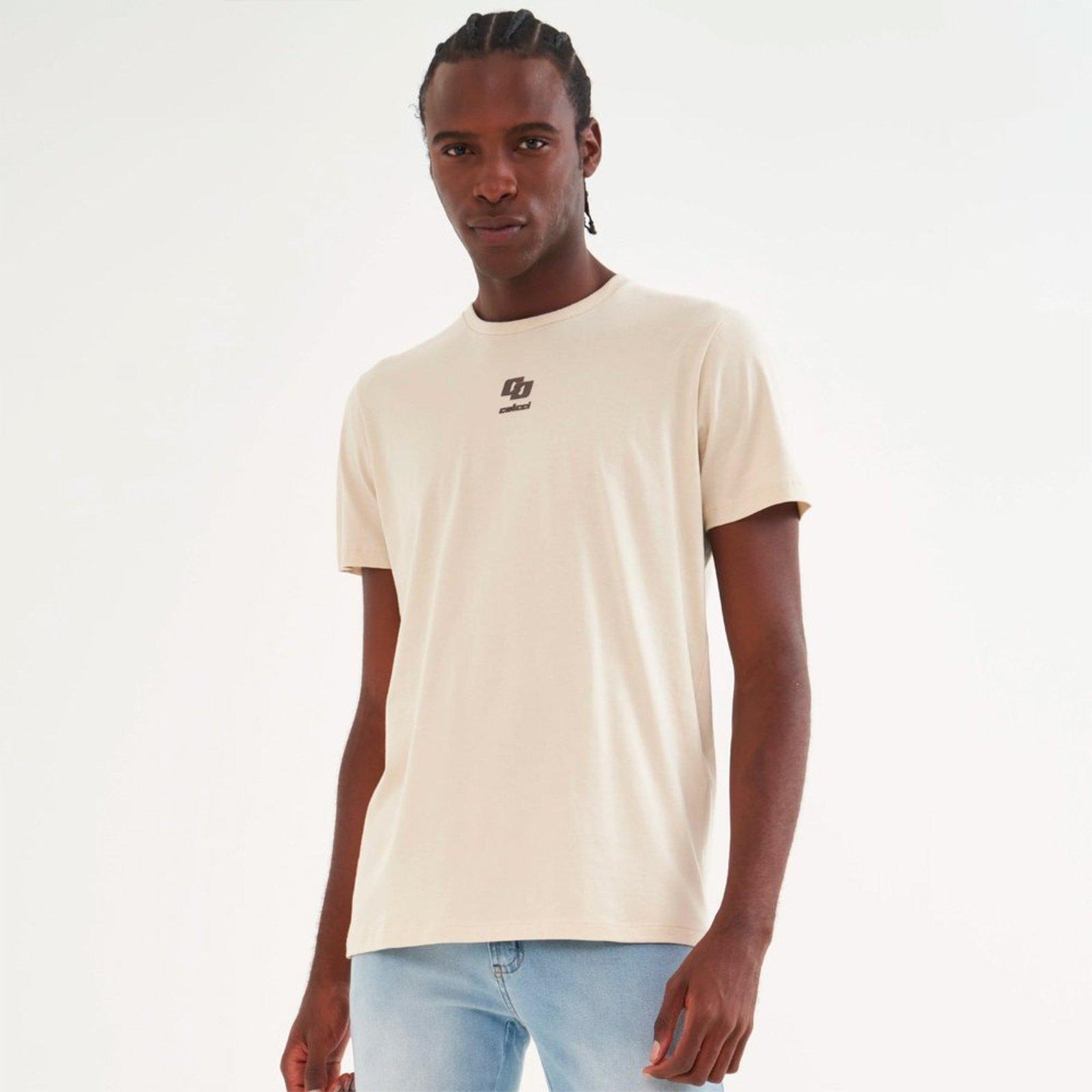 Camiseta Colcci Iconic Pr26 Bege Taupe Masculino