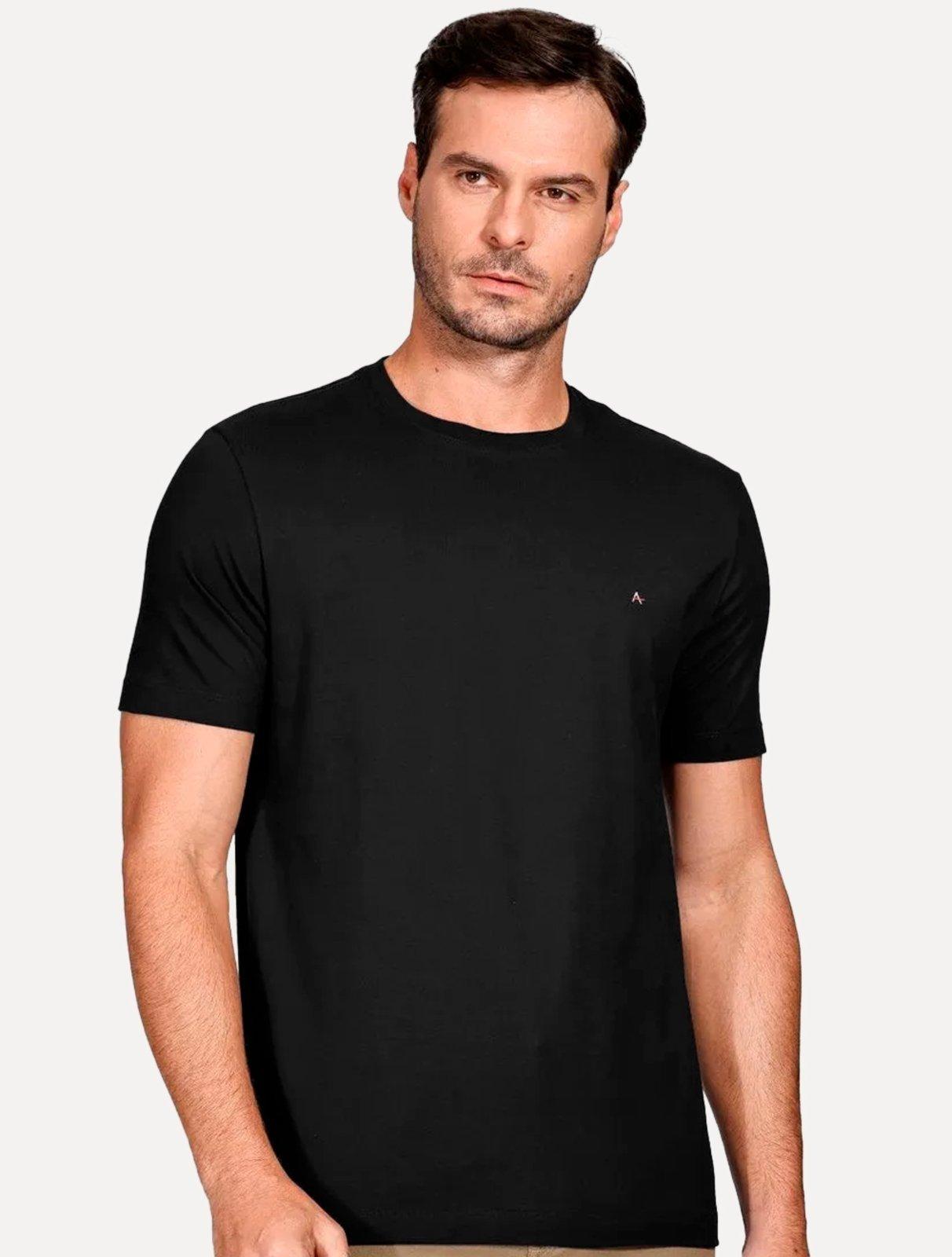 Camiseta Aramis Crewneck Basic Lisa Preta