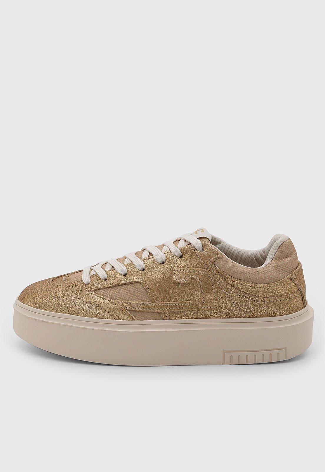 Tênis Feminino Colcci Cadarço Dourado