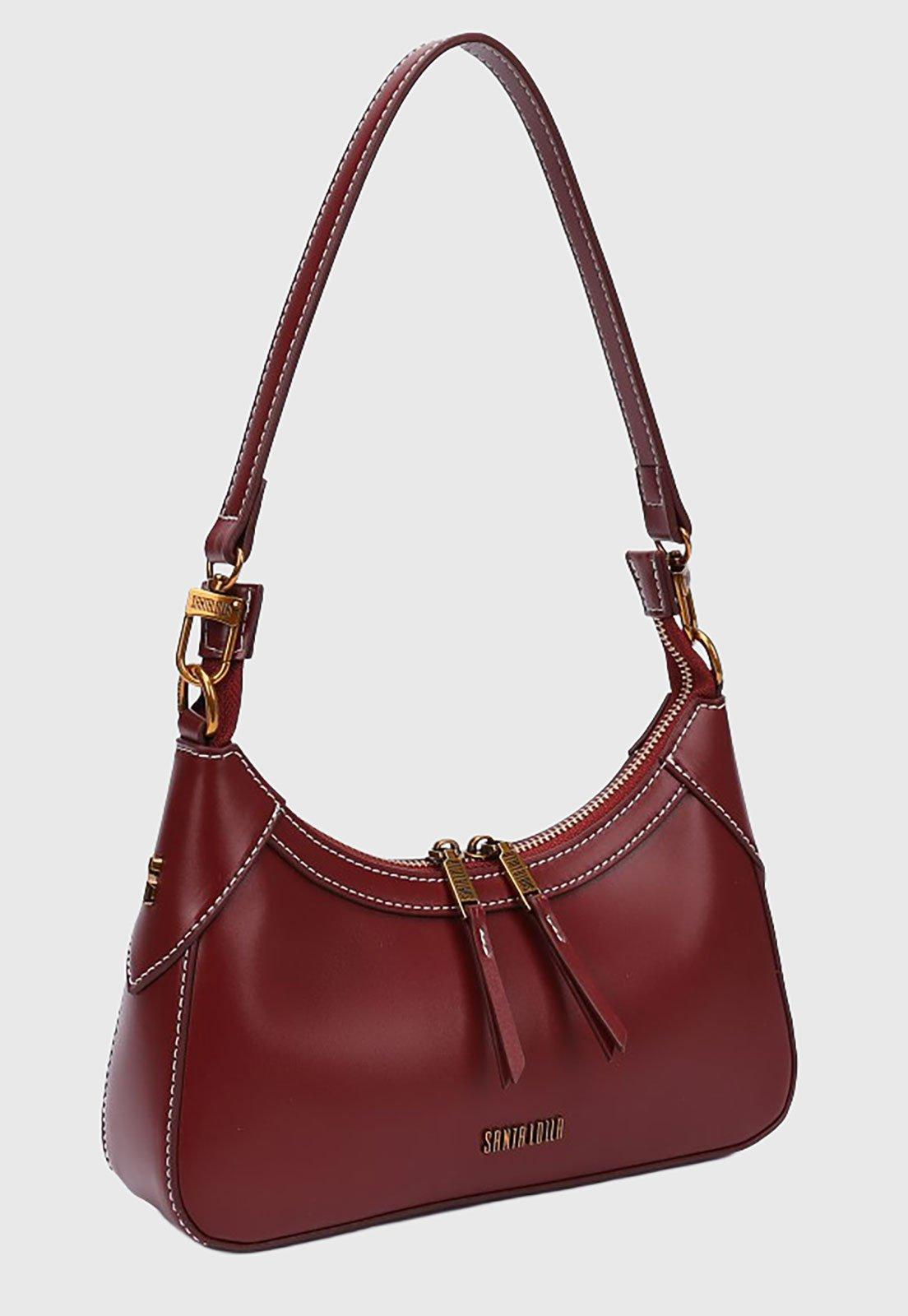 Bolsa Tiracolo Santa Lolla Curvada Vinho