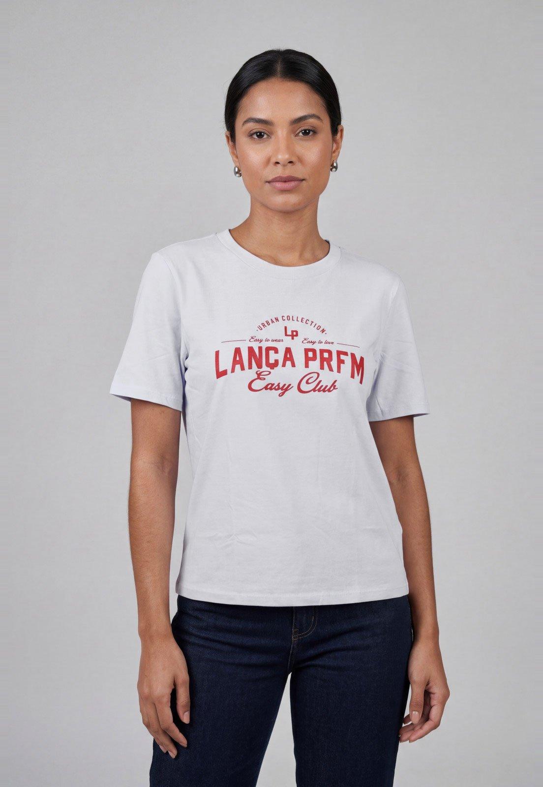 Camiseta Feminina Lança Perfume Easy Club Branca