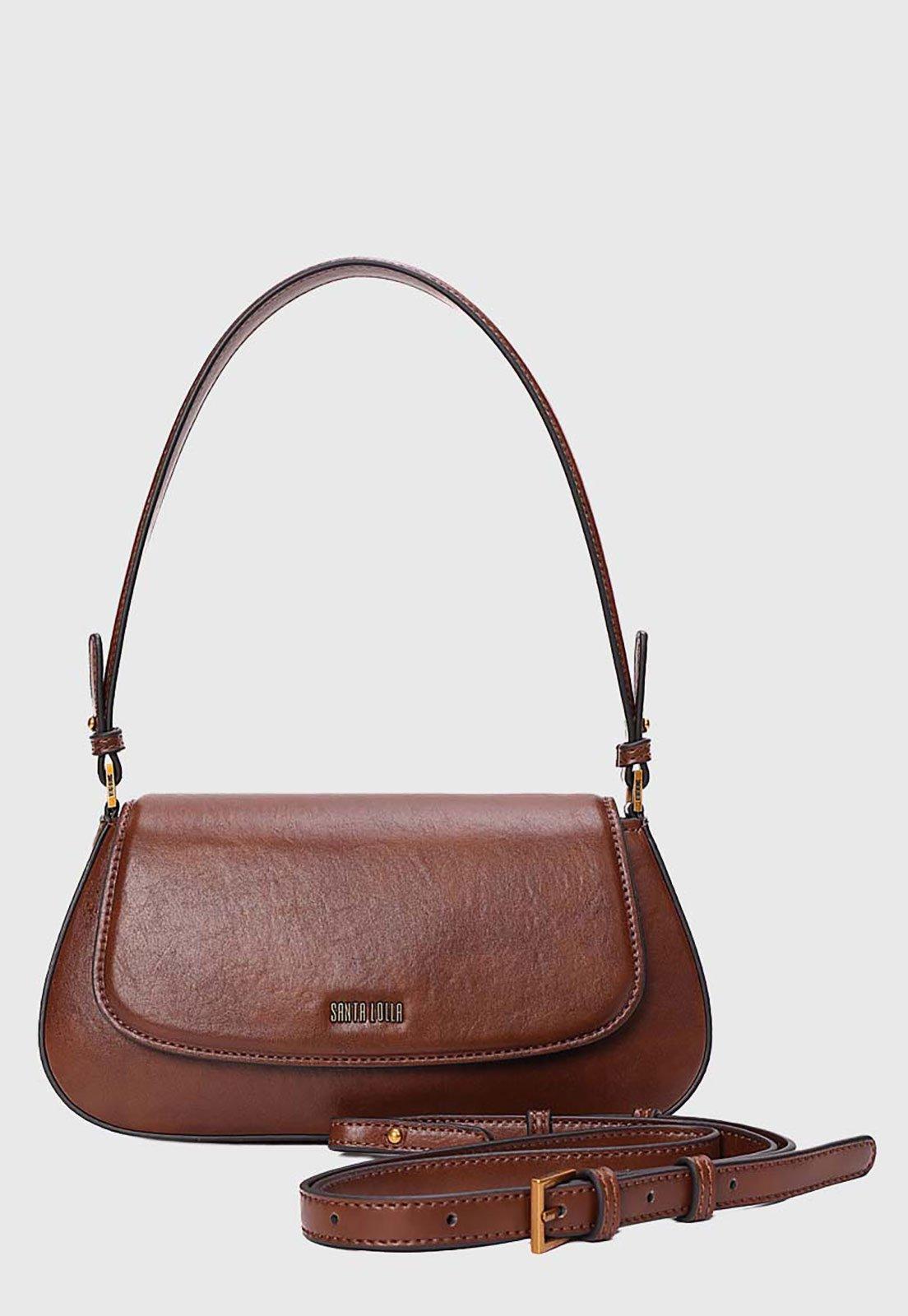 Bolsa Feminina Santa Lolla Estruturada Marrom