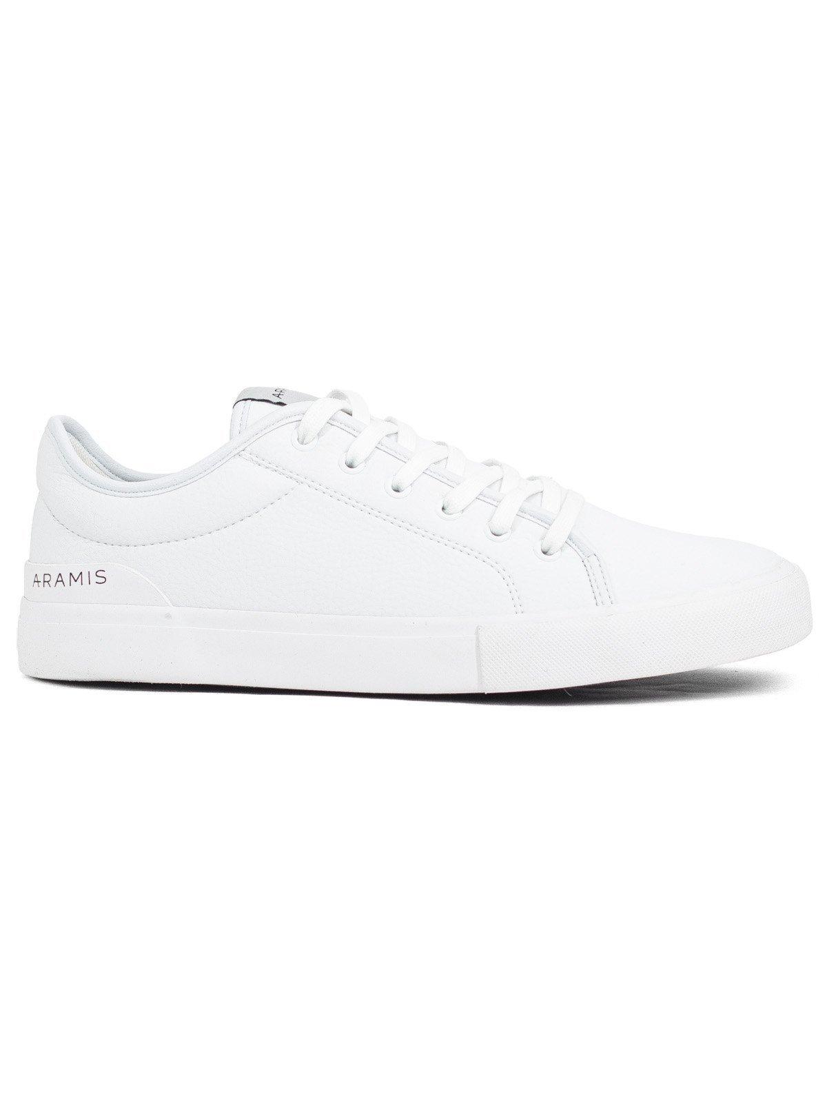 Tênis Masculino Aramis Casual Deep Town Confortável Cadarço Costurado Branco