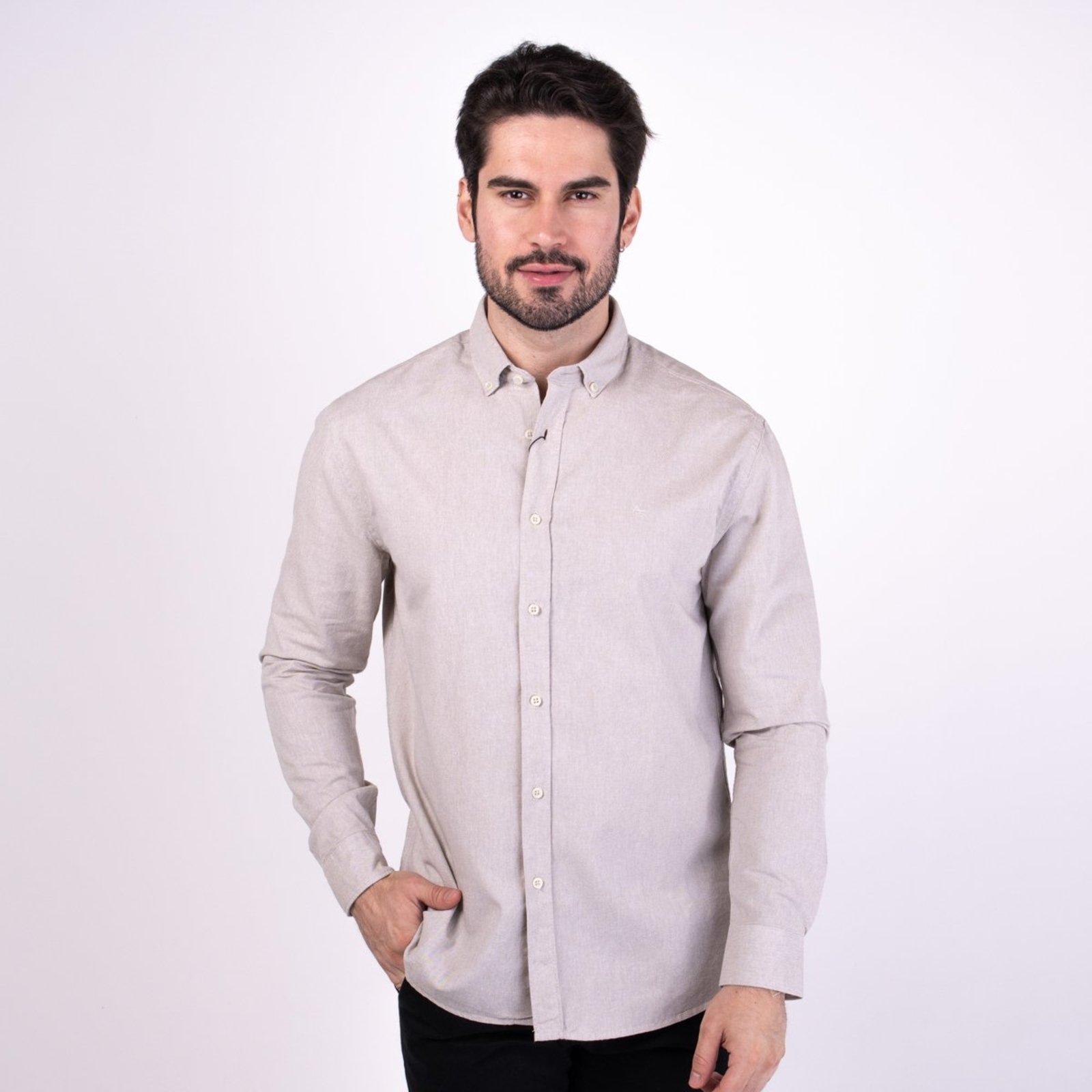 Camisa Aramis Slim Oxford Areia