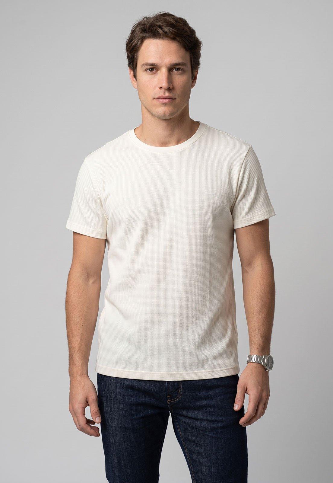 Camiseta Masculina Reserva Waffle Branca