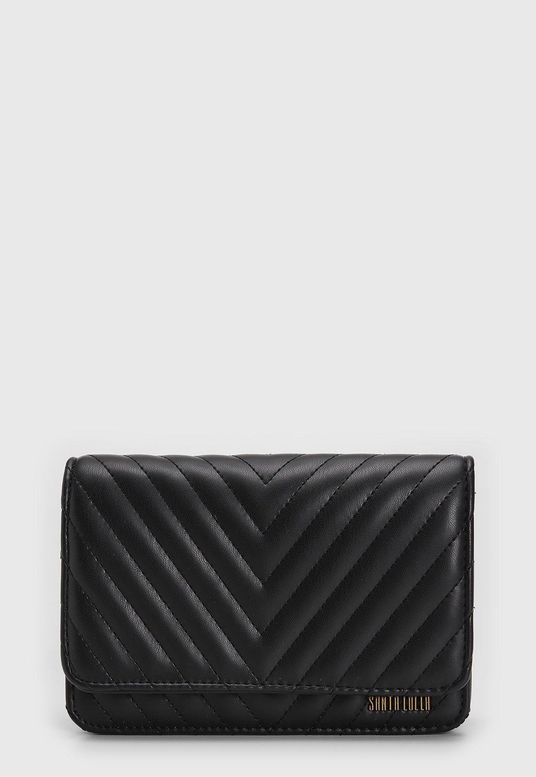 Bolsa Transversal Santa Lolla Matelassê Preta