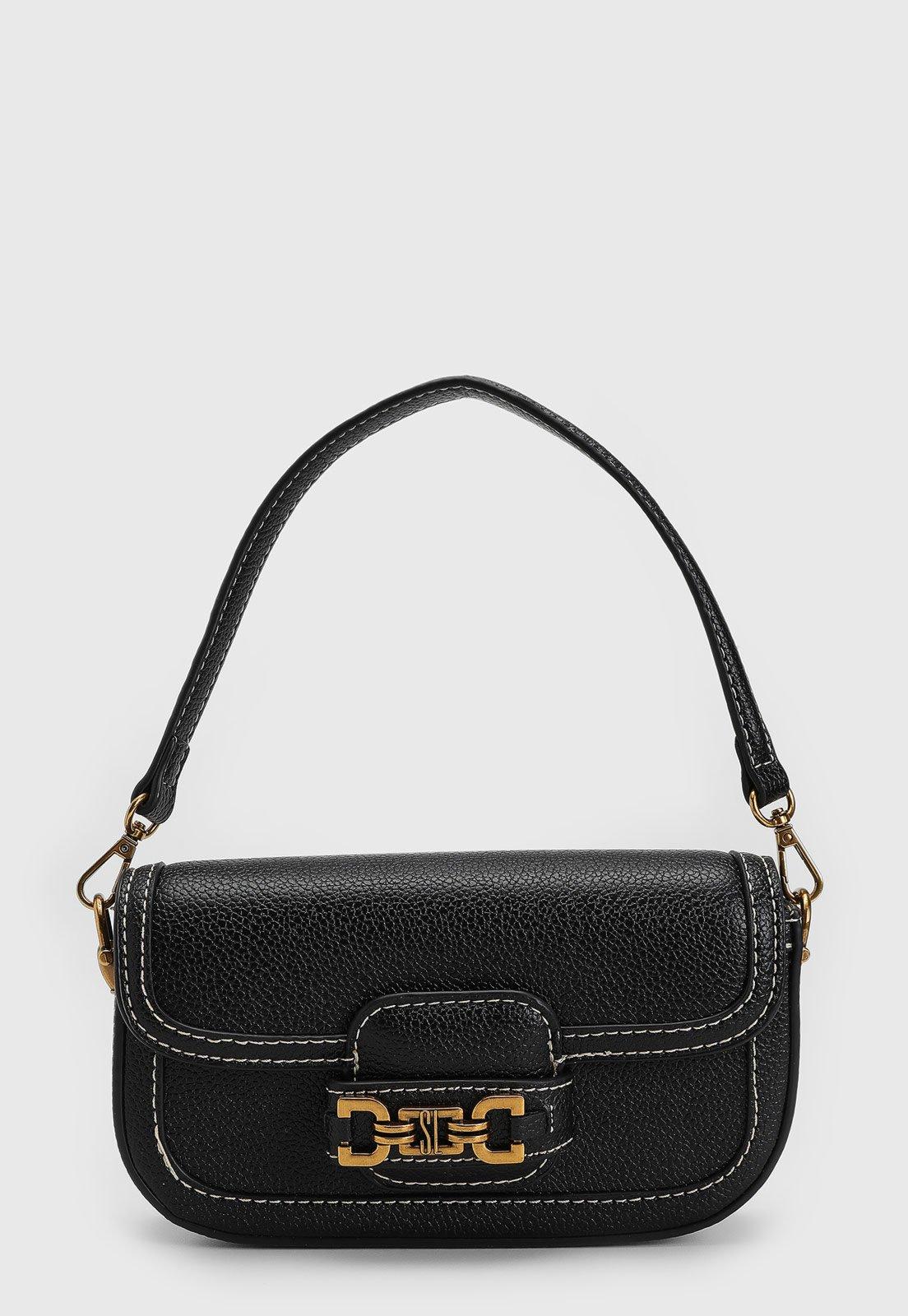 Bolsa Tiracolo Santa Lolla Alça Dupla Preta