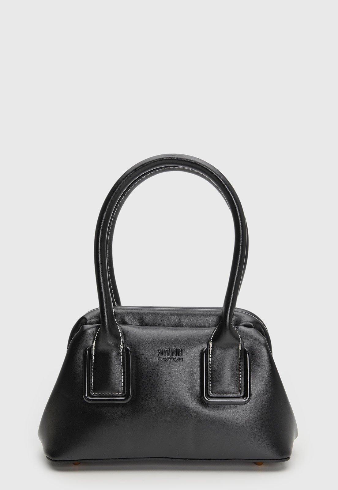 Bolsa Feminina Santa Lolla Média Estruturada Preta