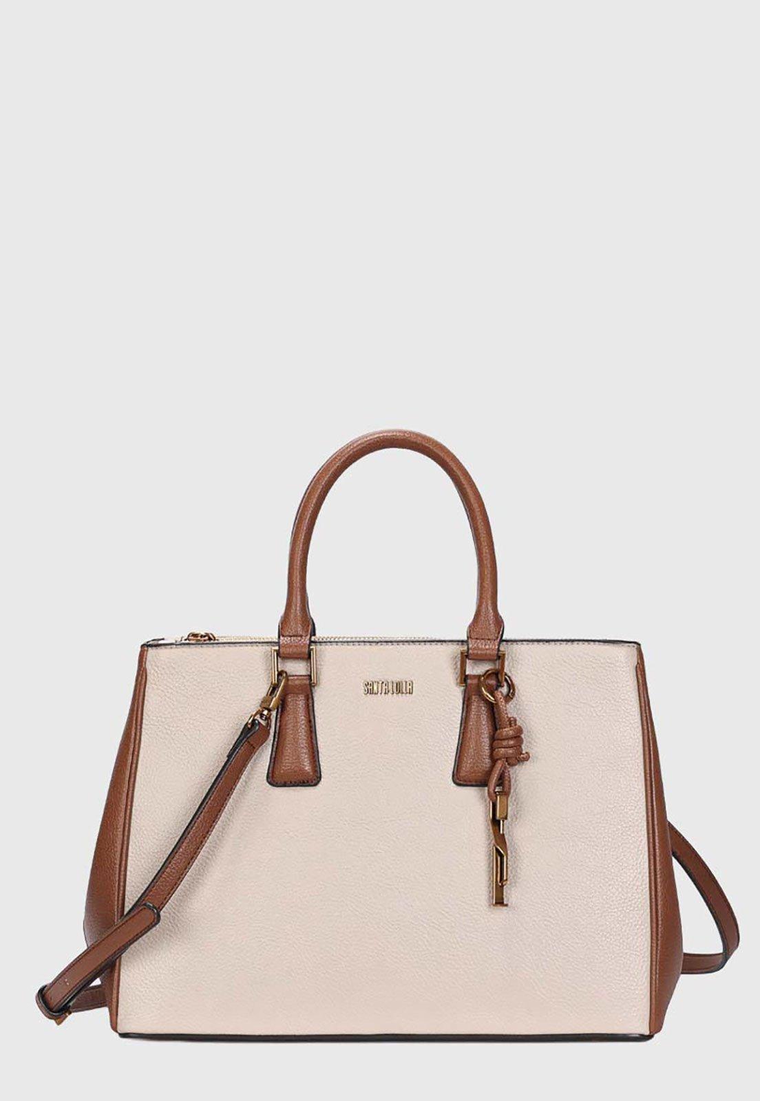 Bolsa Feminina Santa Lolla Grande Creme