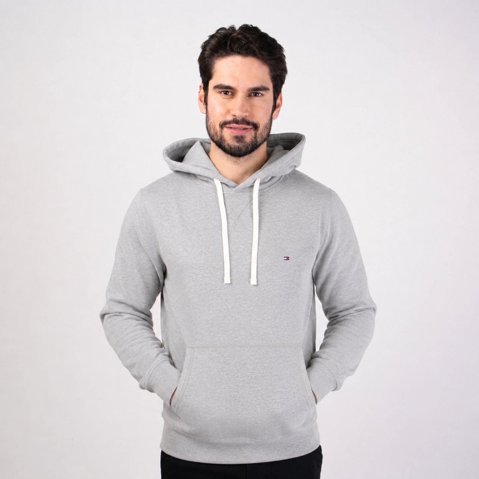 Moletom Tommy Hilfiger Flag Cinza