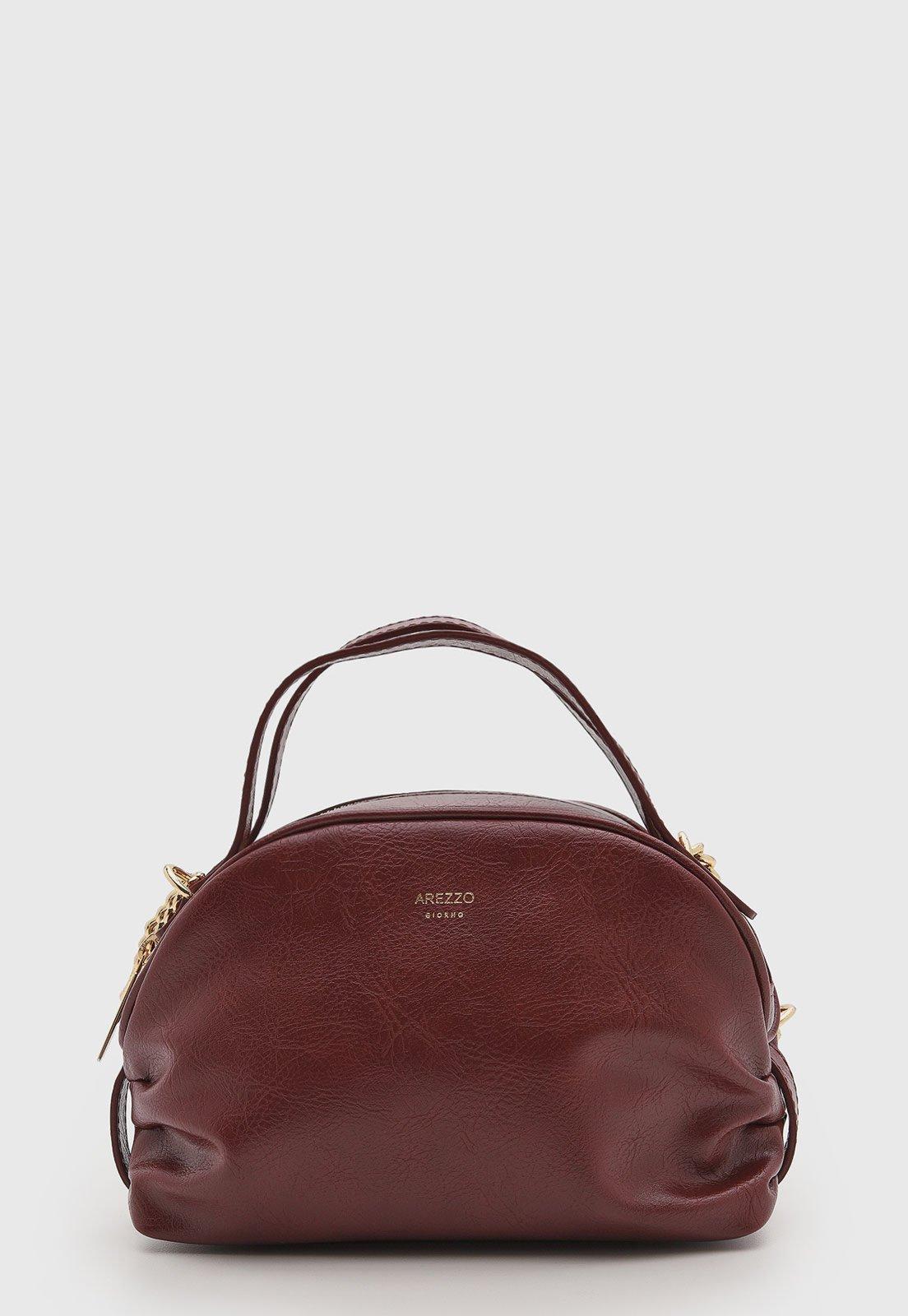 Bolsa Feminina Arezzo Alça Corrente Burgundy