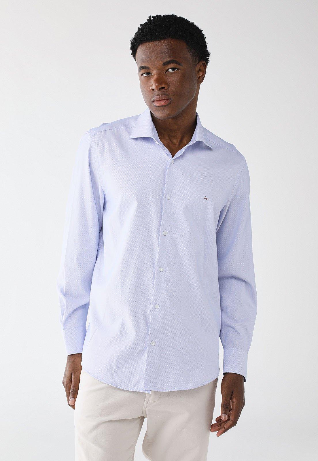 Camisa Aramis Reta Logo Azul