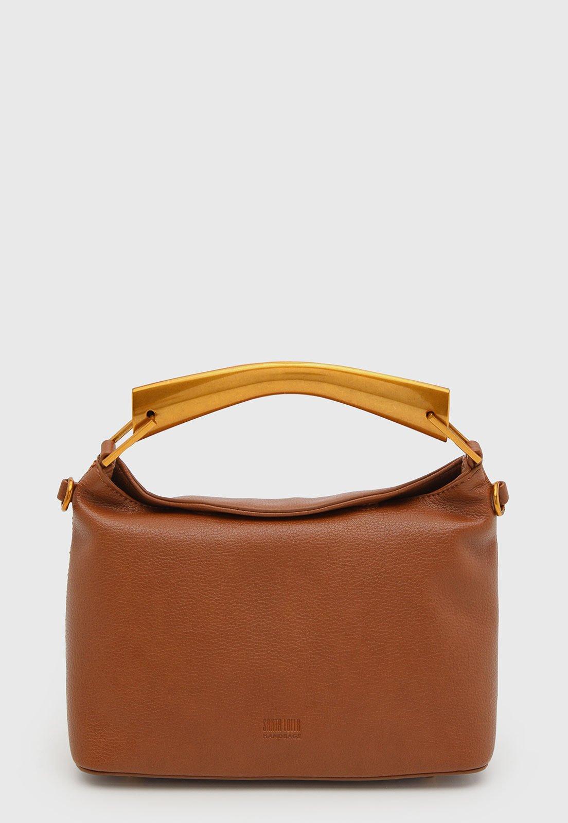 Bolsa Feminina Santa Lolla Alça Metal Caramelo