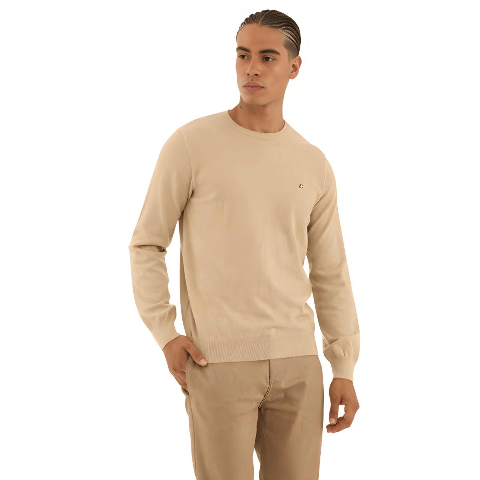 Suéter Masculino Tricô Logo C Bordado Colcci