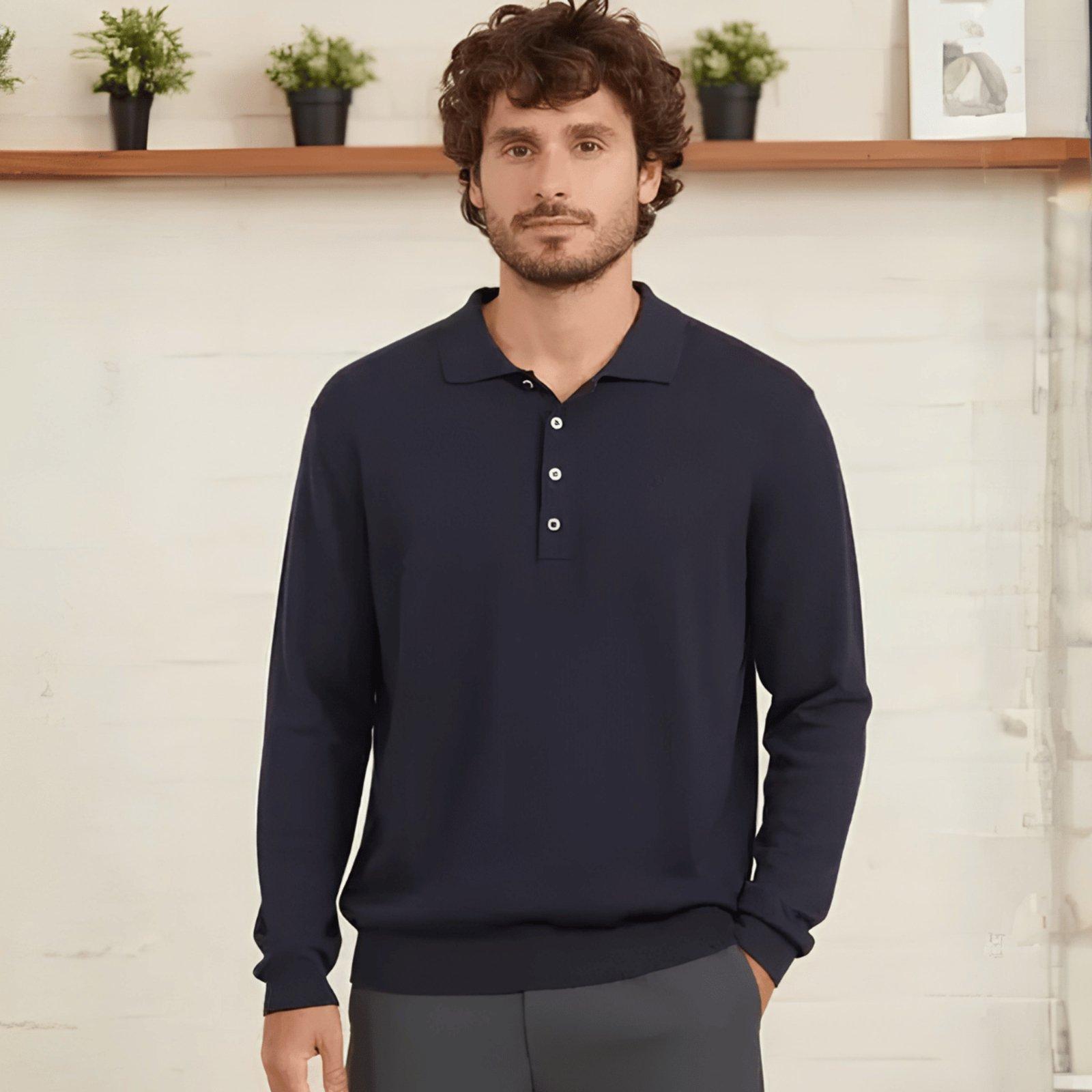 Suéter Masculino Com Gola Tricot Texturizado Colcci