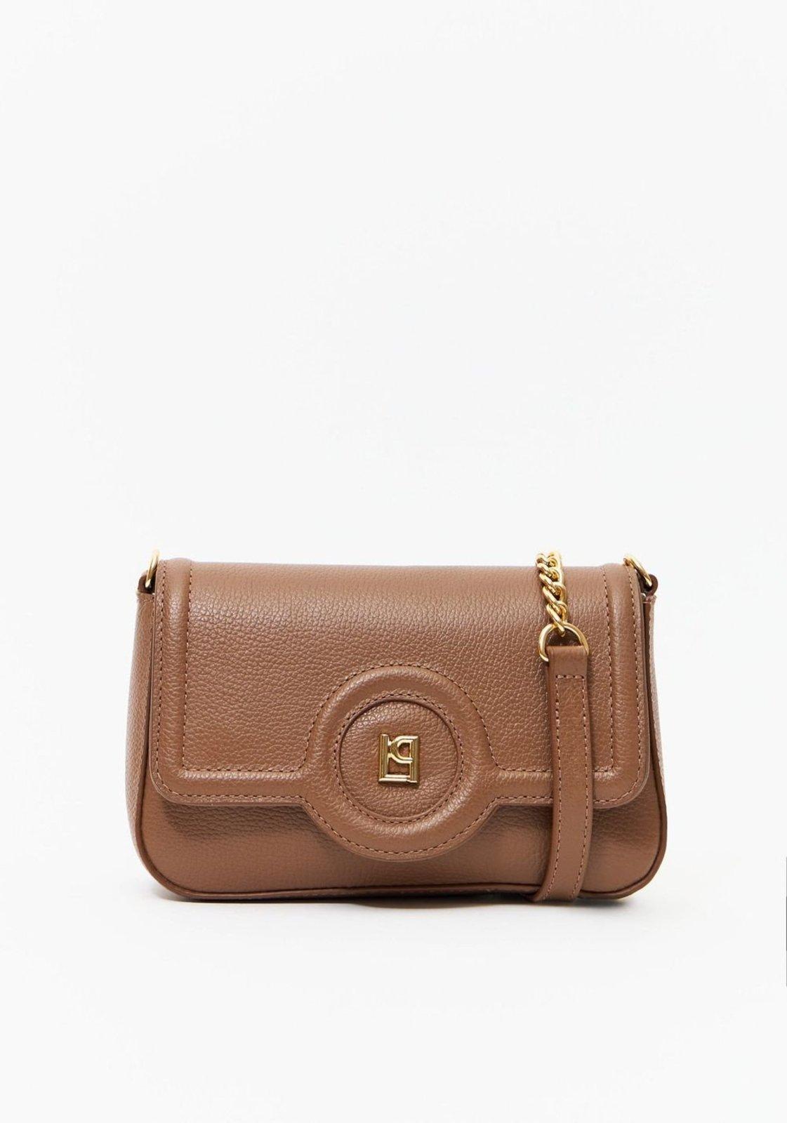 Bolsa Crossbody Com Enfeite Lp Couro Lança Perfume