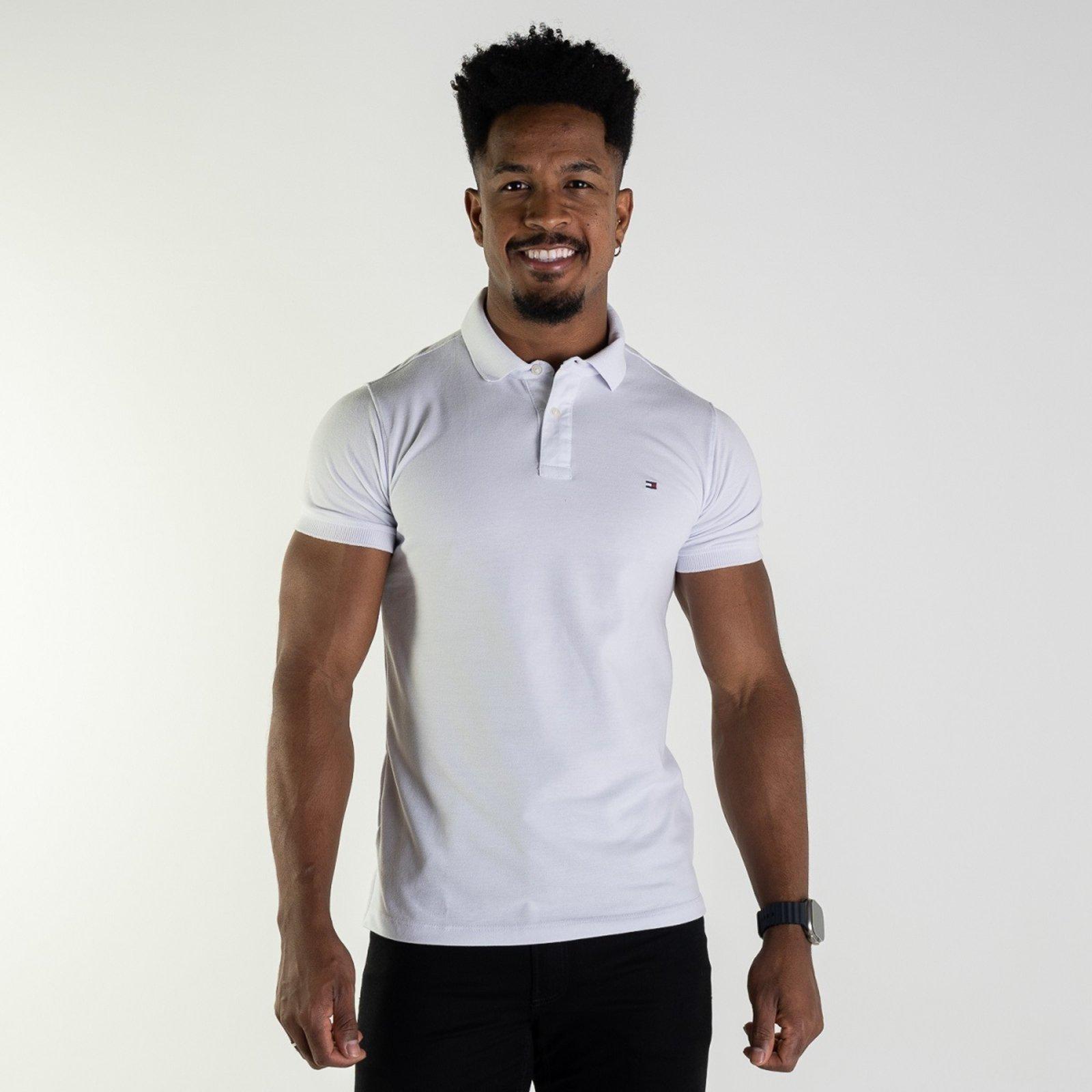 Camisa Polo Tommy Hilfiger Branca