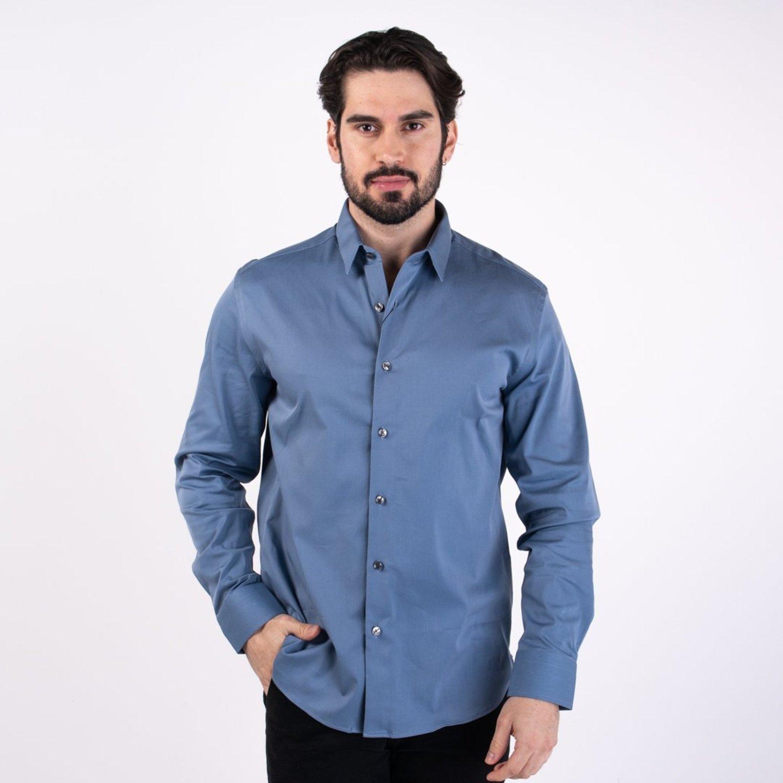 Camisa Paris Oficina Reserva Slim Azul