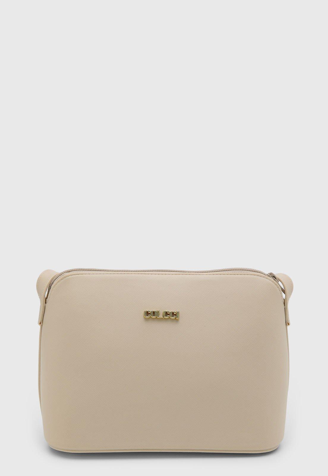 Bolsa Feminina Colcci Retangular PVC Bege