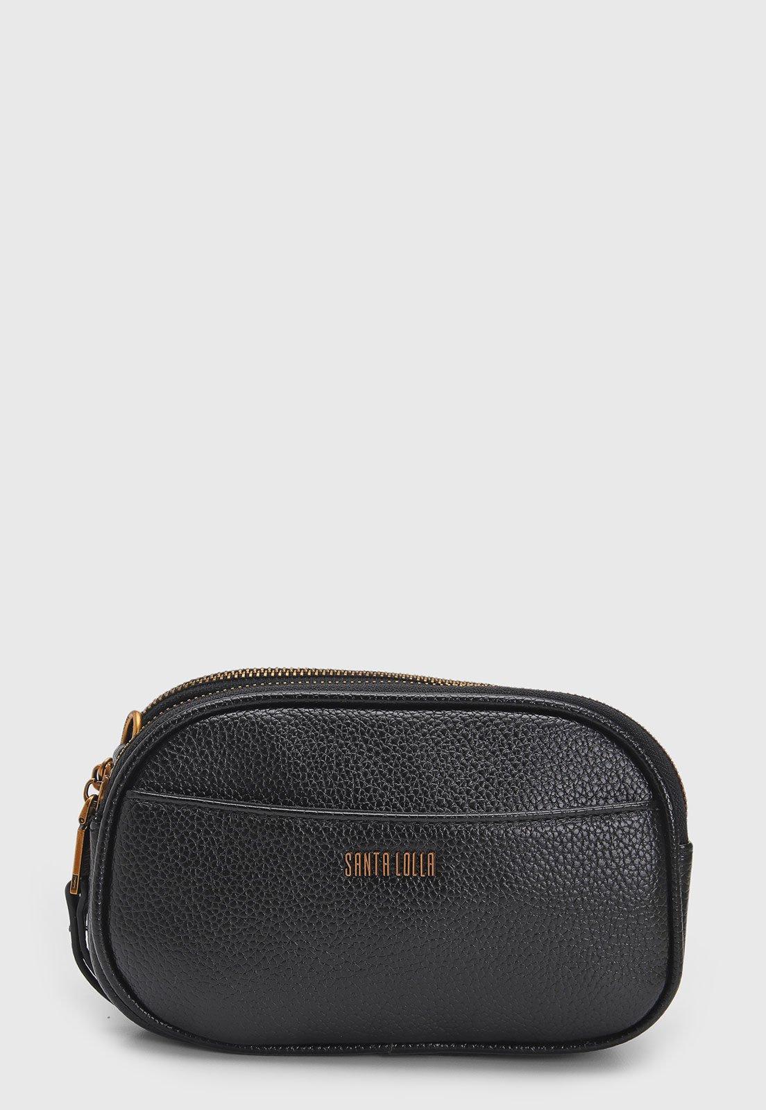 Bolsa Transversal Santa Lolla Alça Corrente Preta