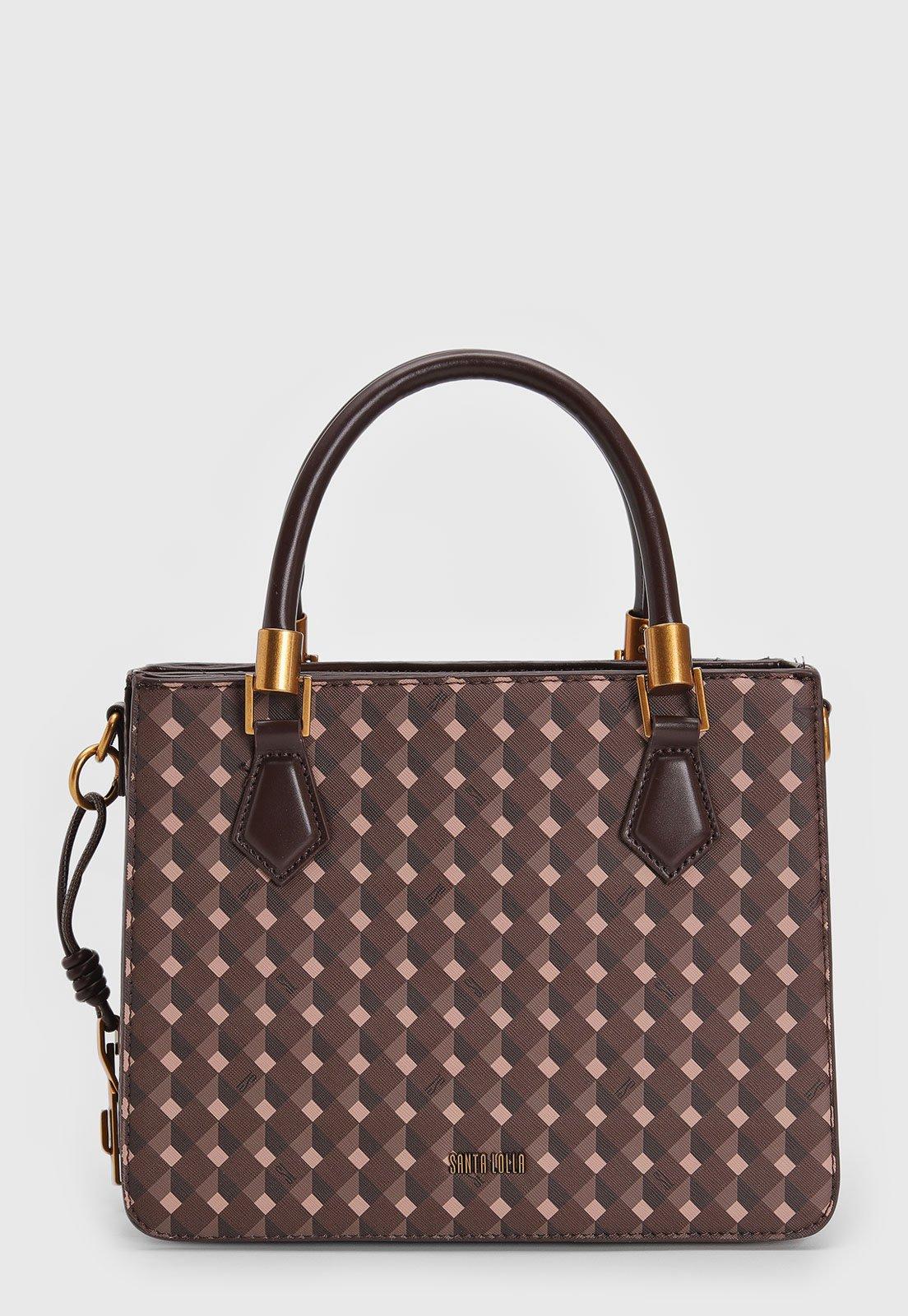 Bolsa Tiracolo Santa Lolla Alça Dupla Marrom