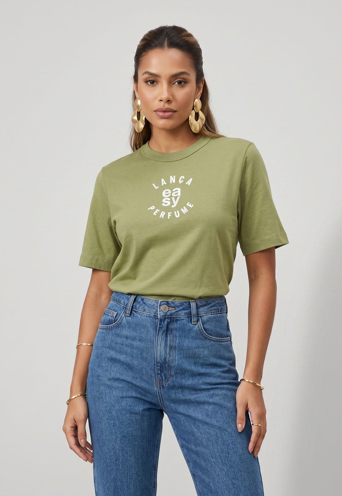 Camiseta Feminina Lança Perfume Easy Verde