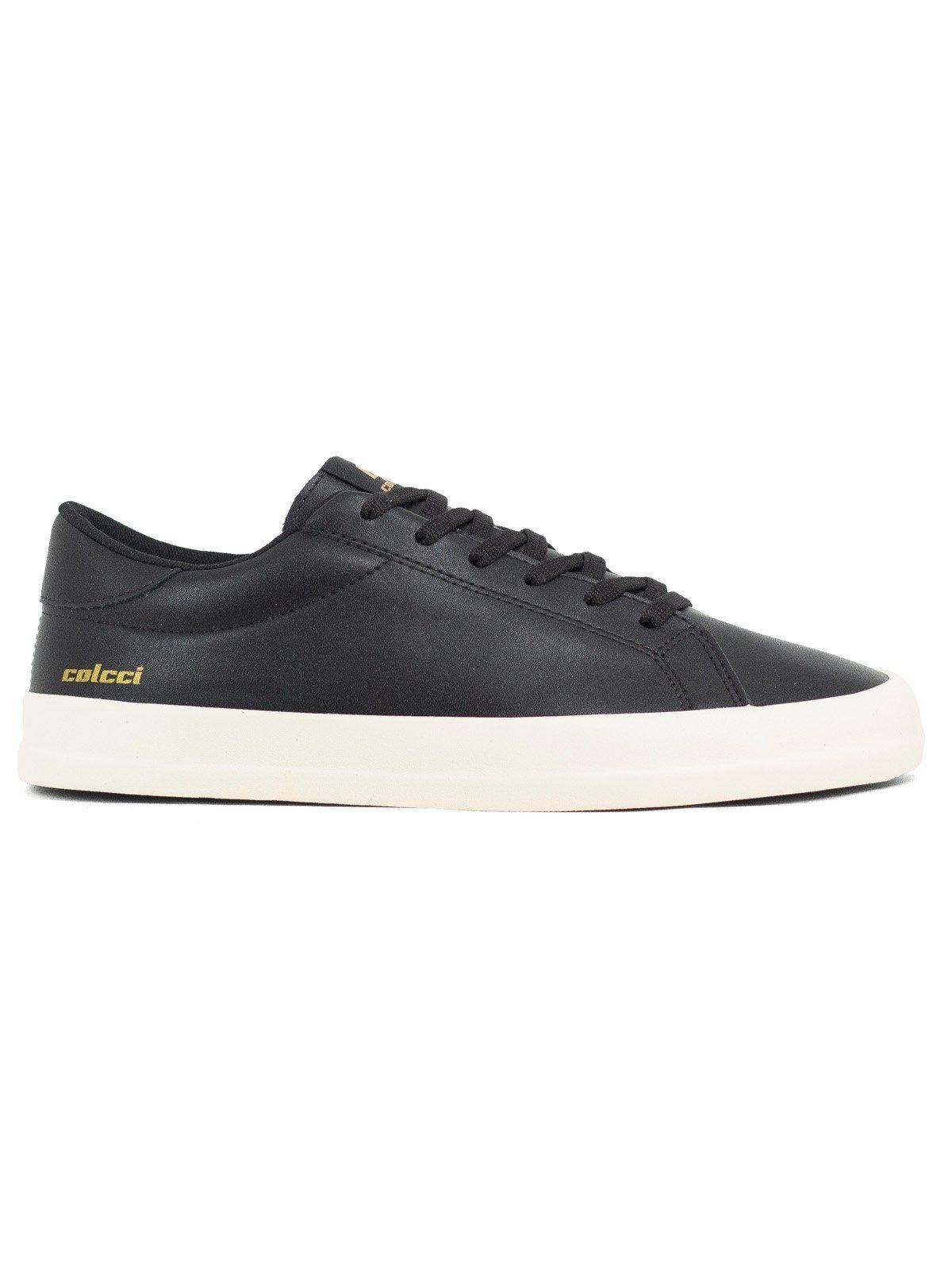 Tênis Masculino Colcci Casual Genesis Confortável Cadarço Clássico Costurado Preto