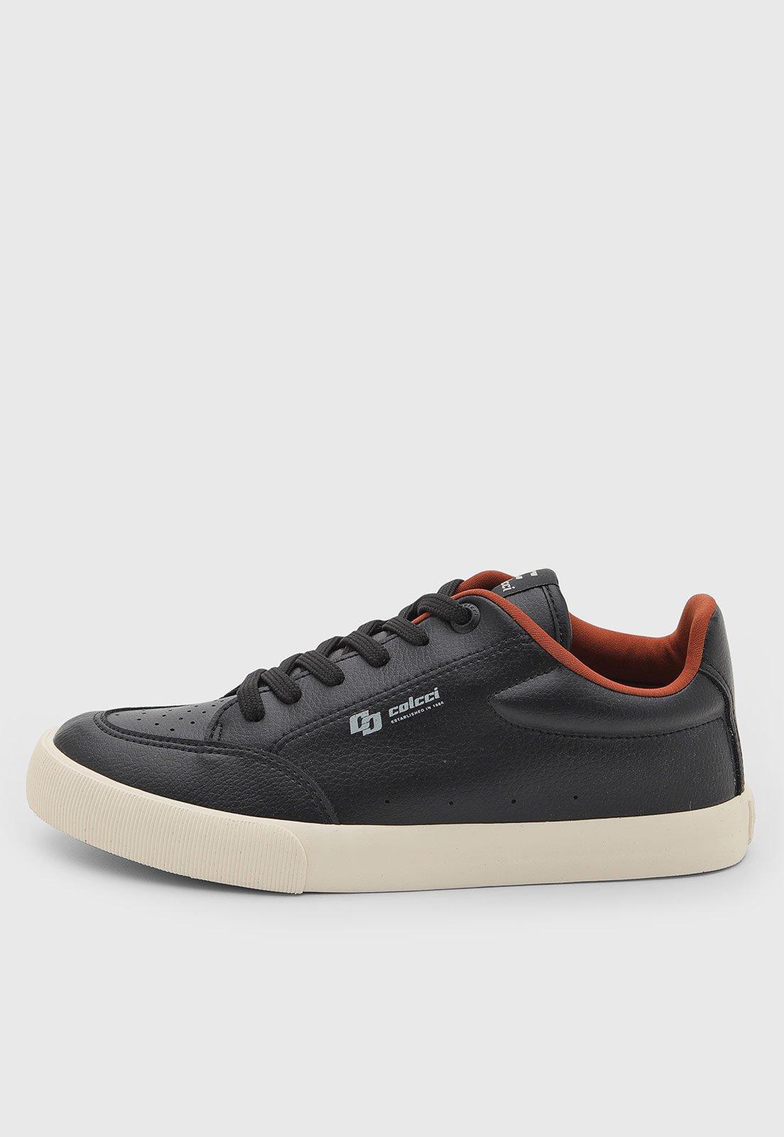 Tênis Masculino Colcci Cano Baixo Preto