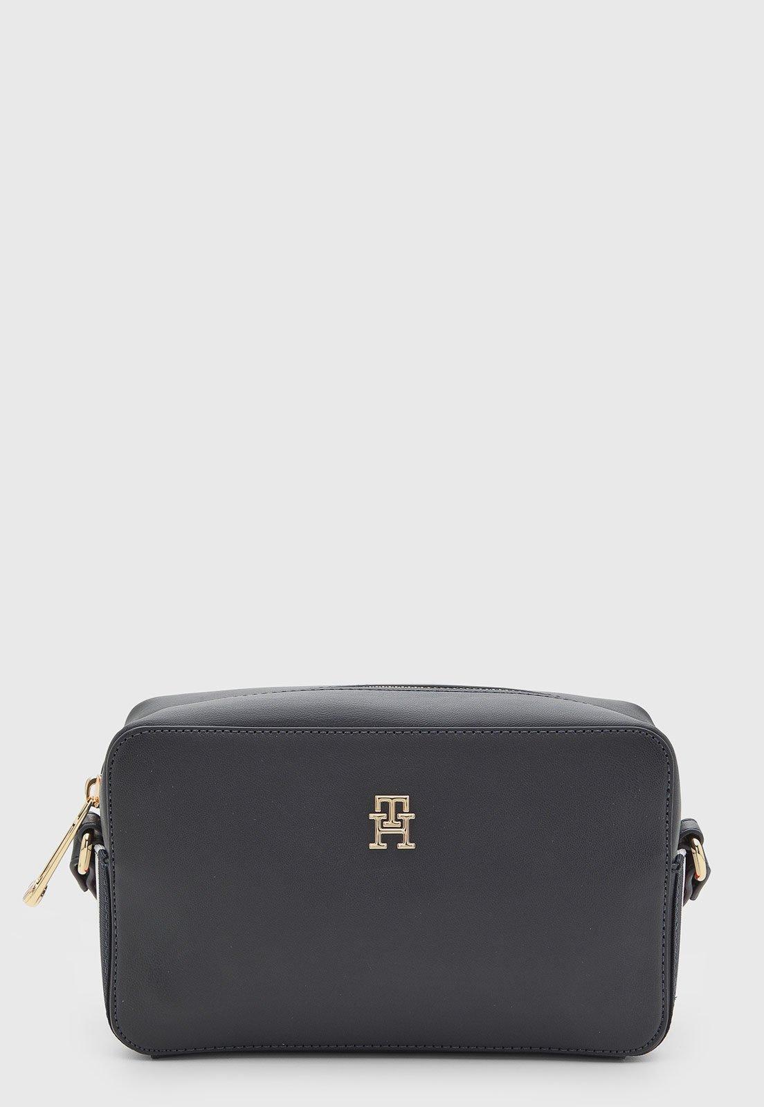 Bolsa Tommy Hilfiger Retangular Alça Ajustável Azul-Marinho