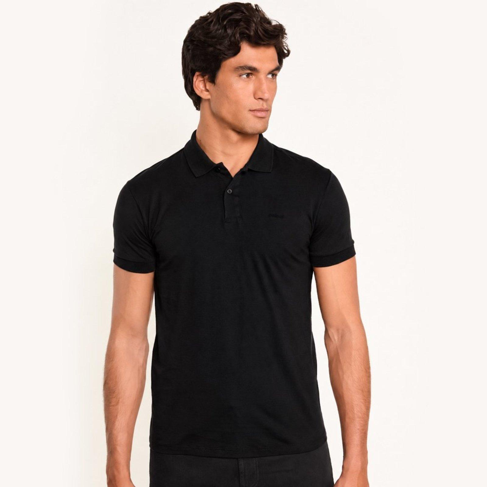 Camisa Polo Colcci Basic Pr27 Preto Masculino