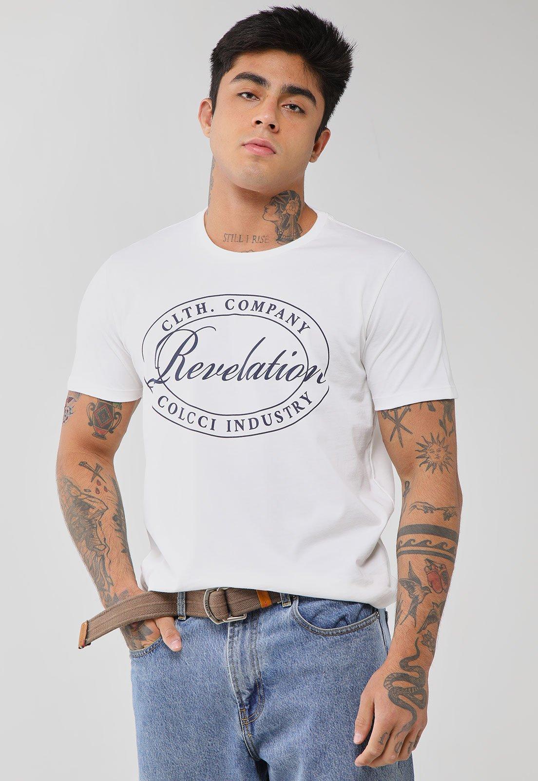 Camiseta Masculina Colcci Revelation Branca