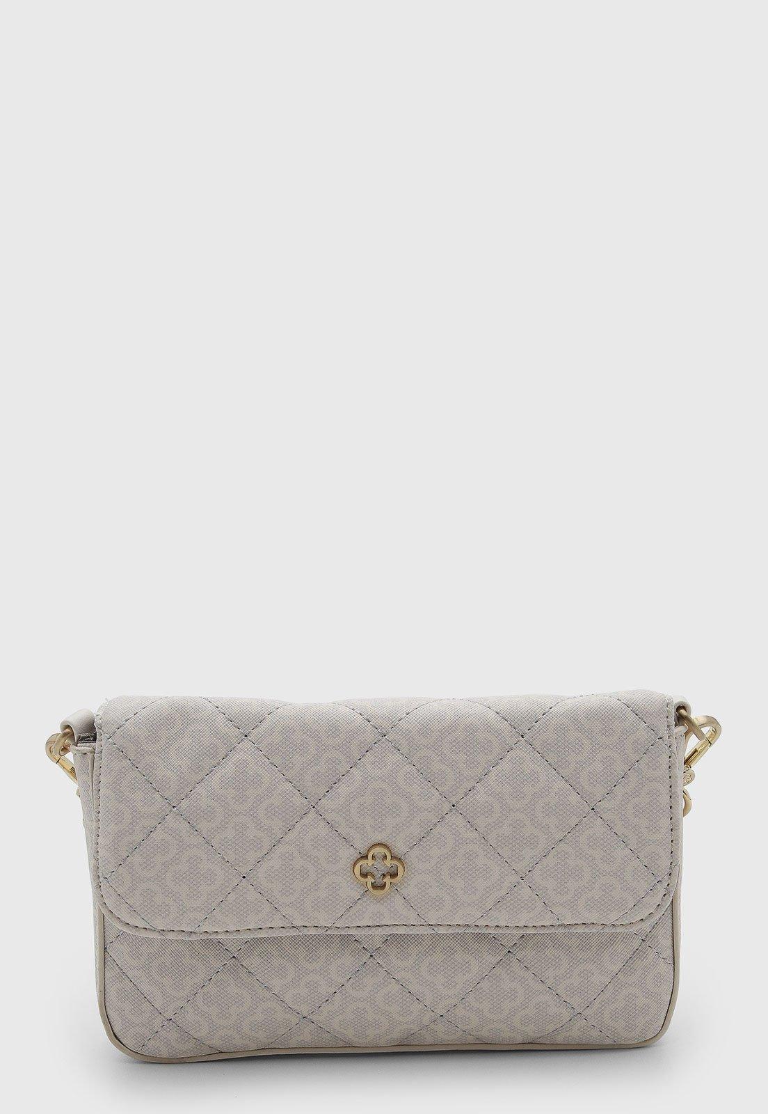 Bolsa Feminina Capodarte Média Design Matelassê Bege