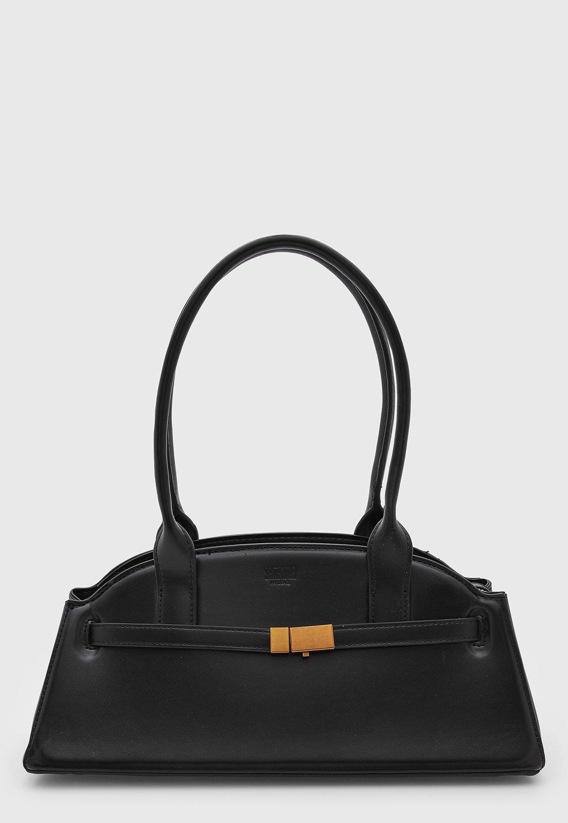 Bolsa Feminina Santa Lolla Estruturada Alça Longa Preta