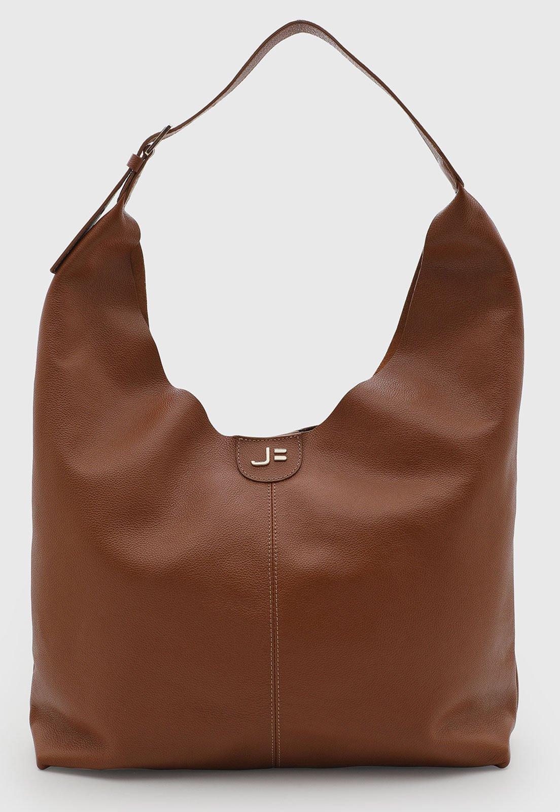 Bolsa Feminina Jorge Bischoff Couro Marrom