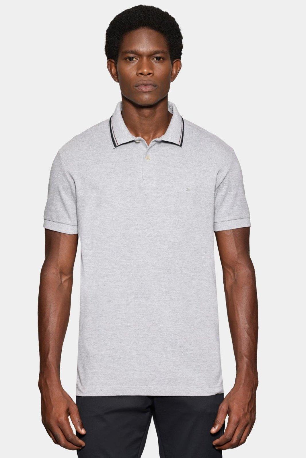 Polo Aramis Manga Curta Piquet Gola Navy