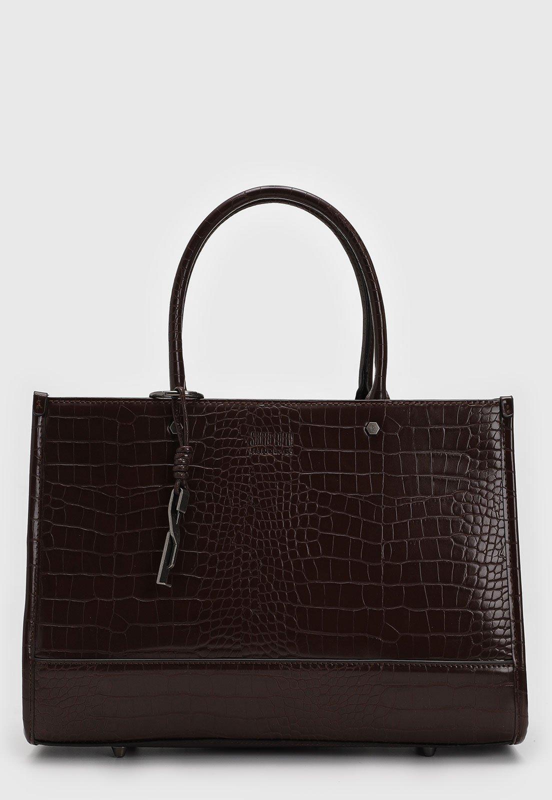 Bolsa Tiracolo Santa Lolla Alça Dupla Marrom