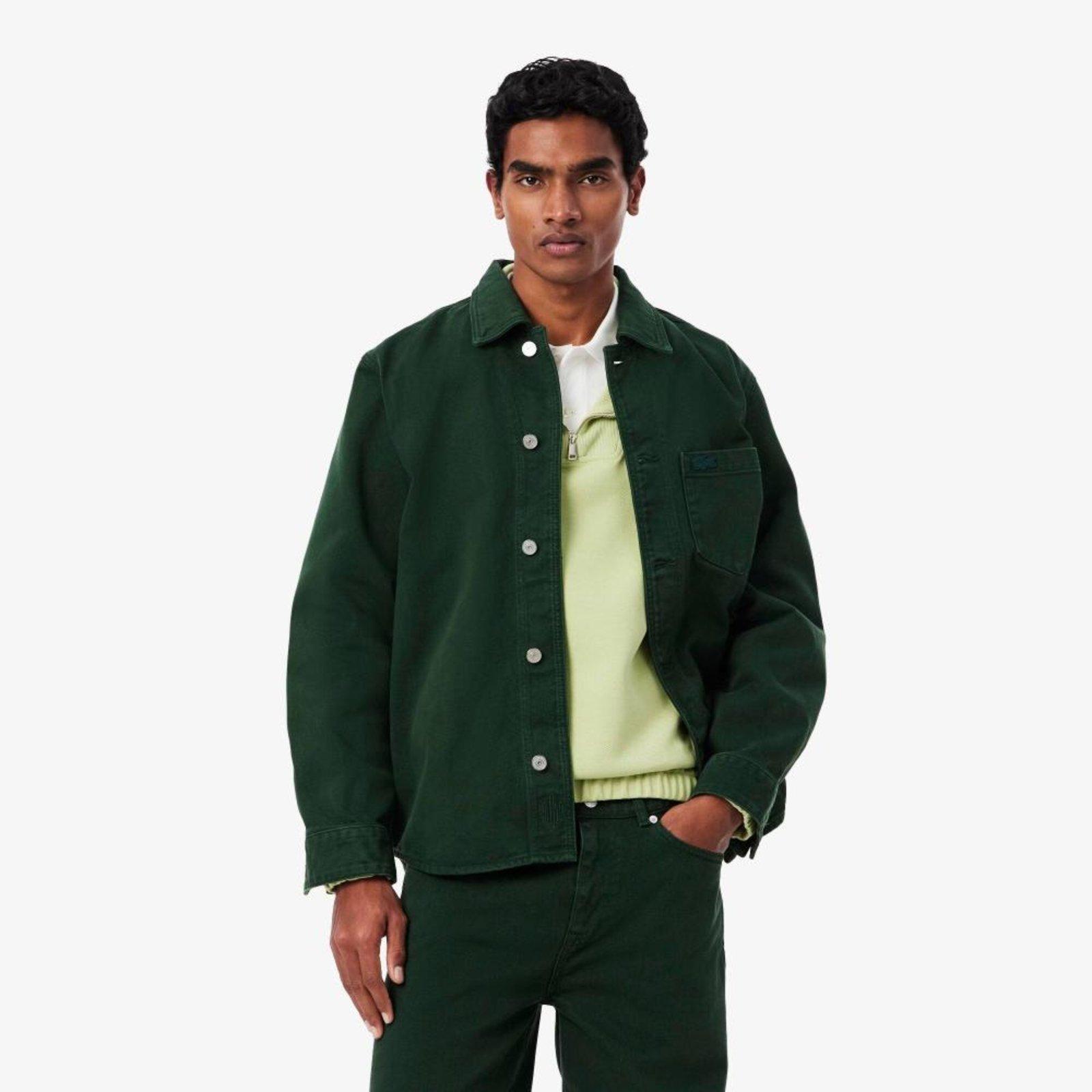 Sobrecamisa Oversized em Denim Verde