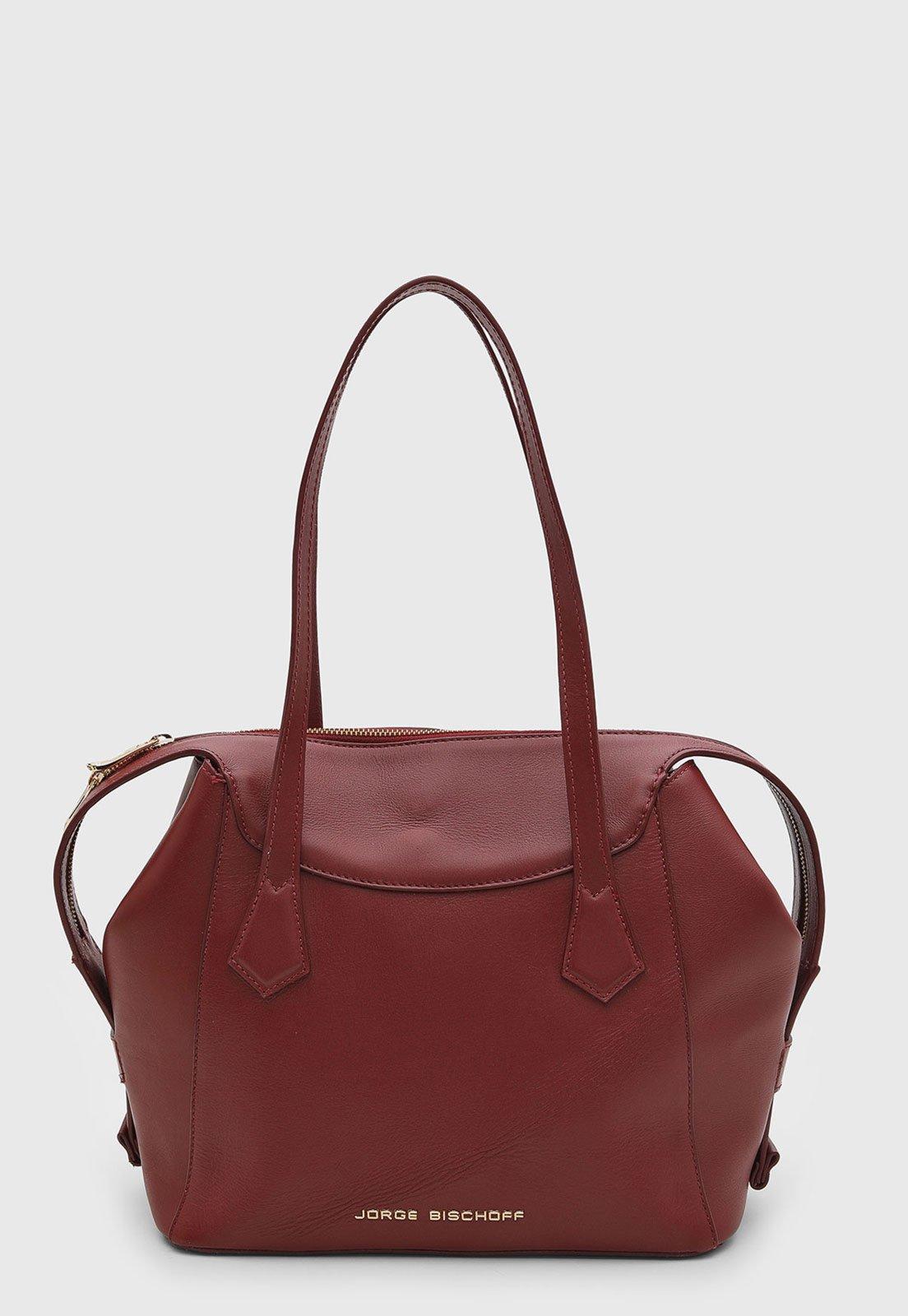 Bolsa Feminina Jorge Bischoff Média Vinho