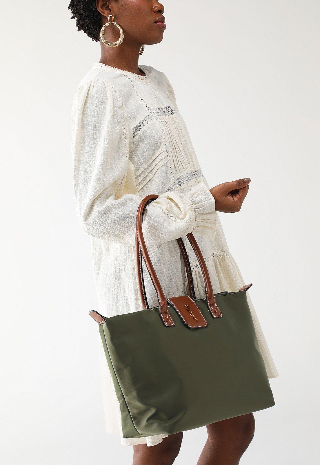 Bolsa Tiracolo Santa Lolla Logo Verde
