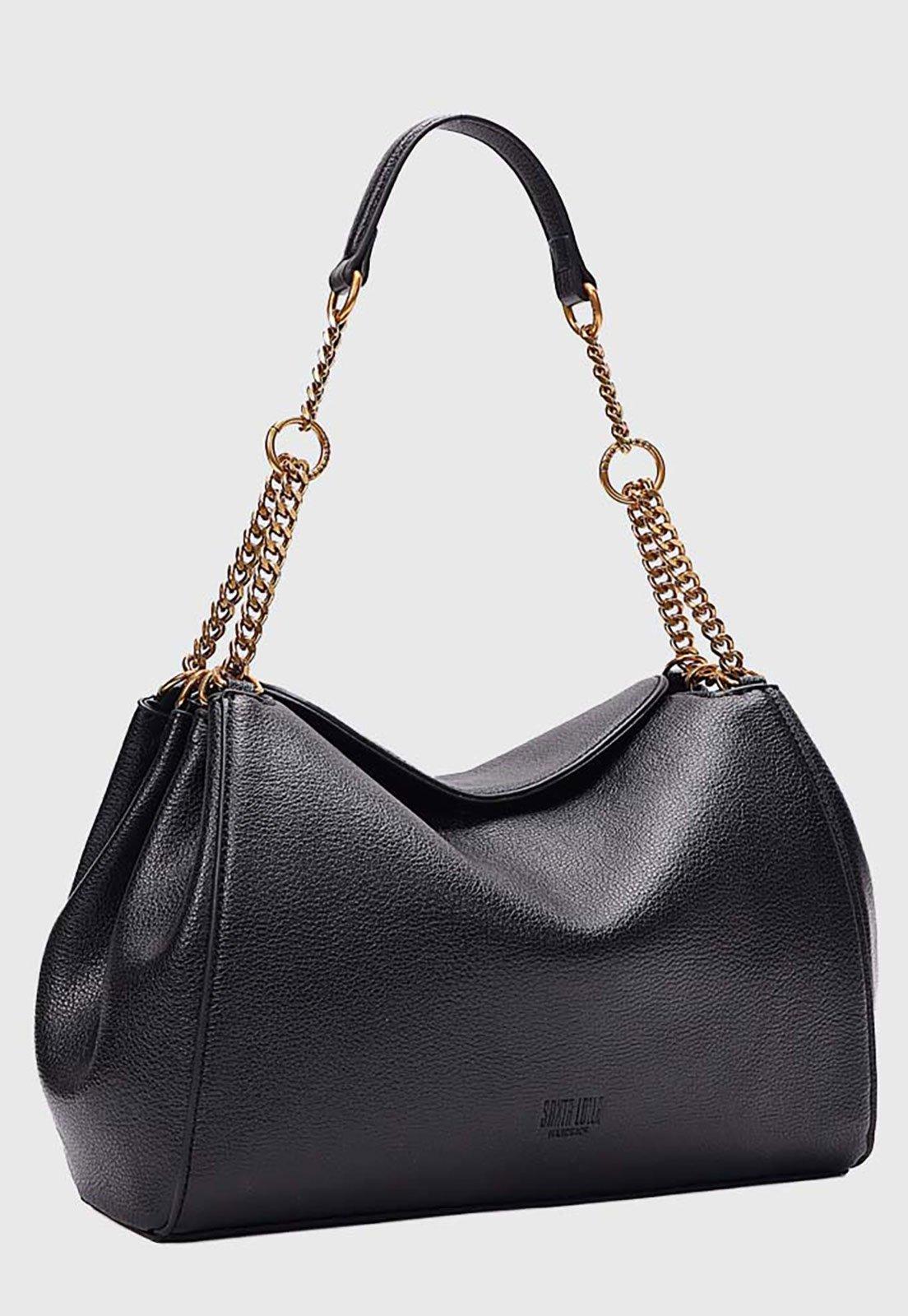 Bolsa Feminina Santa Lolla Corrente Preta