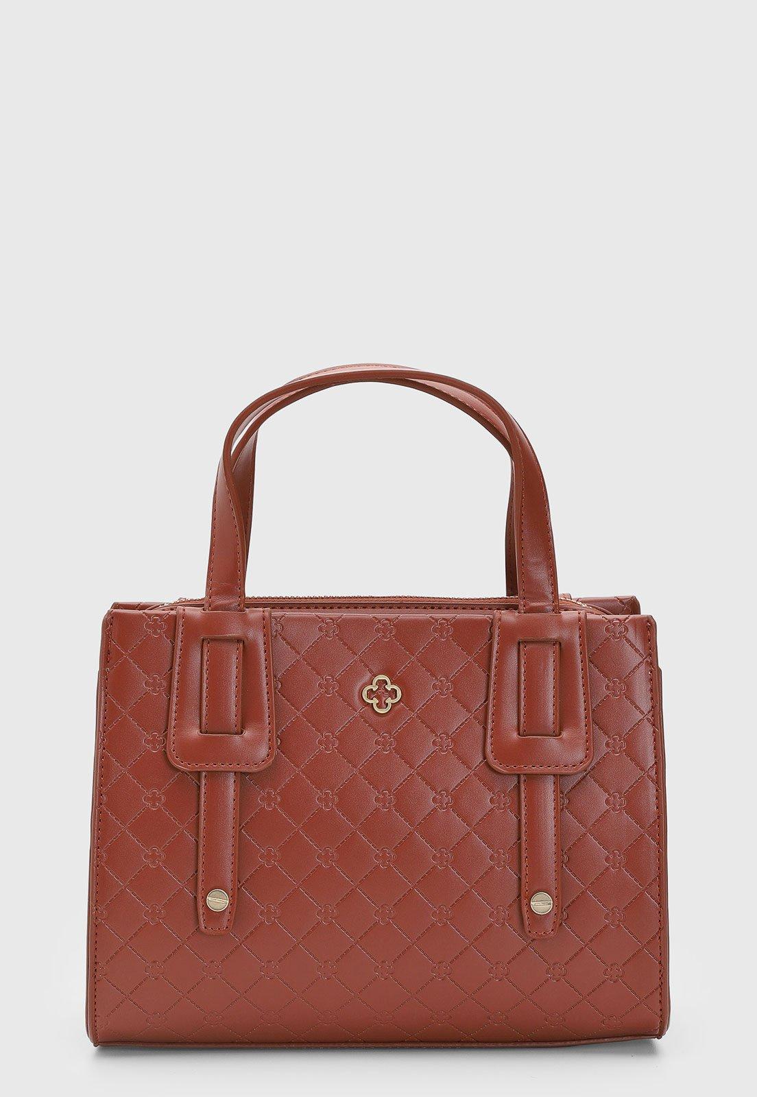Bolsa Grande Capodarte Matelassê Camel