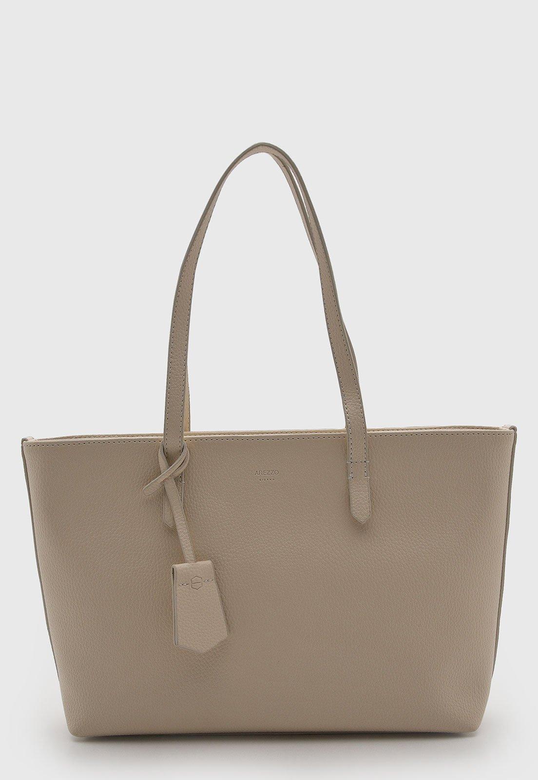 Bolsa Feminina Arezzo Retangular Alça Longa Bege