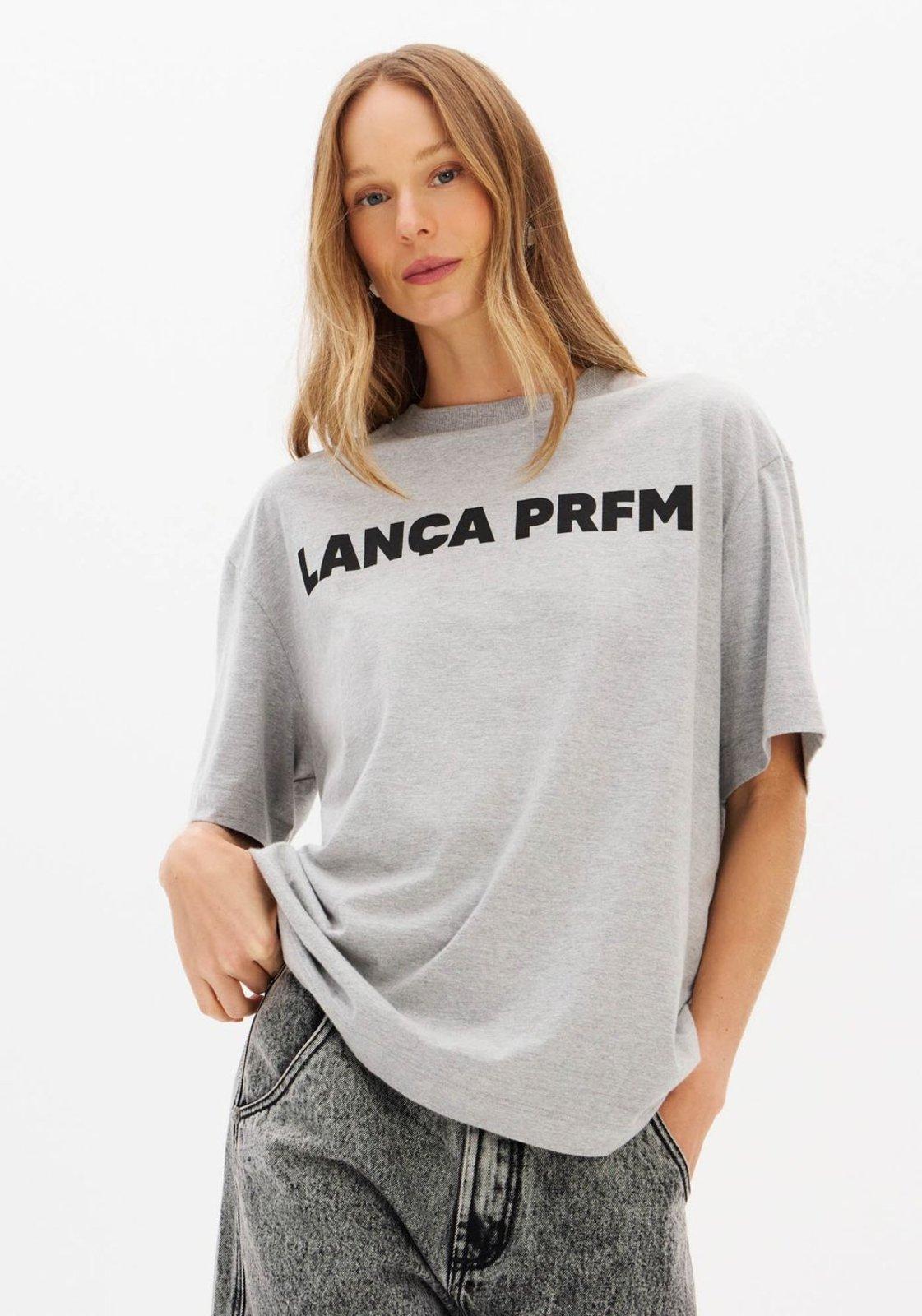 T-Shirt Oversized Manga Curta Lança Perfume