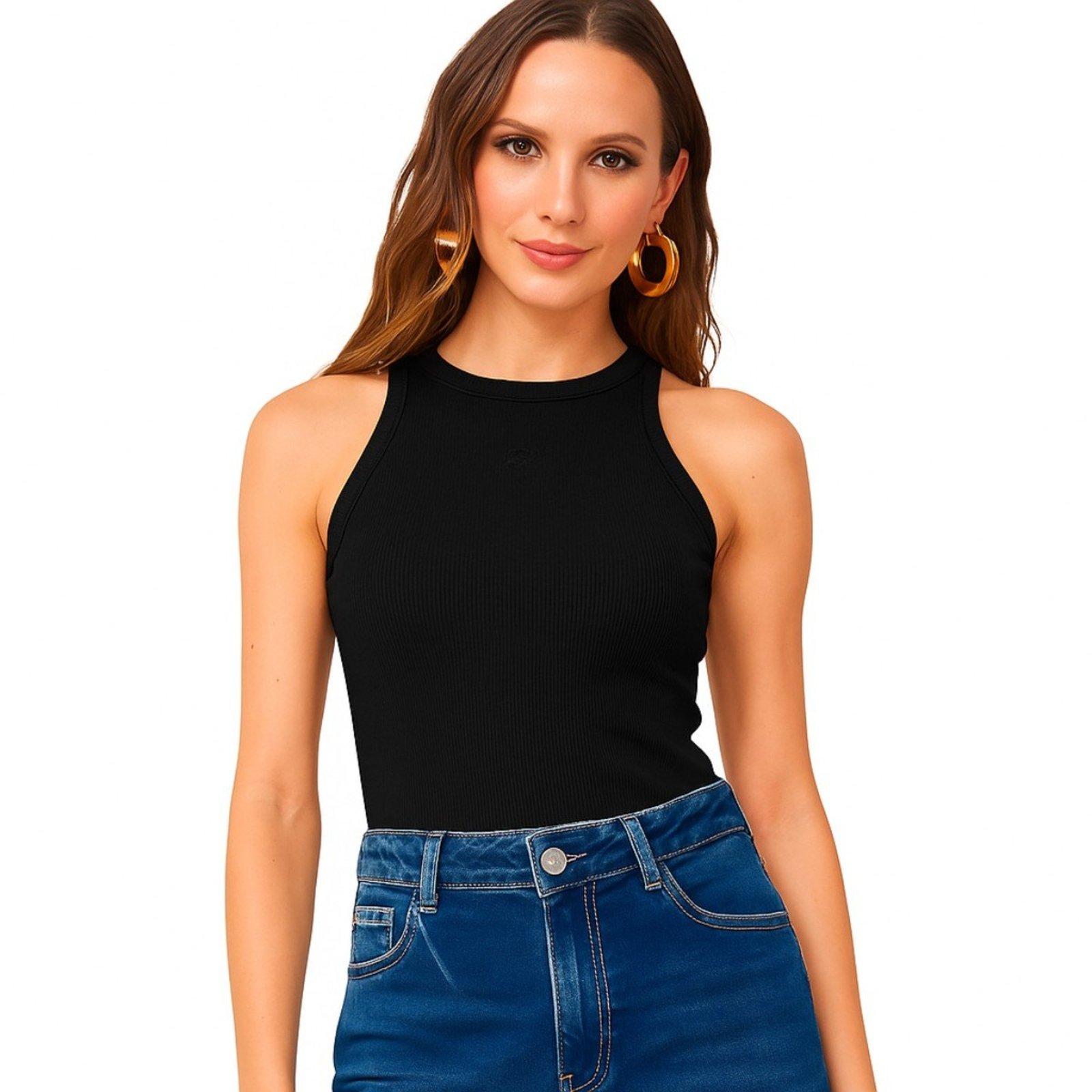 Blusa Regata Feminina Canelada Colcci