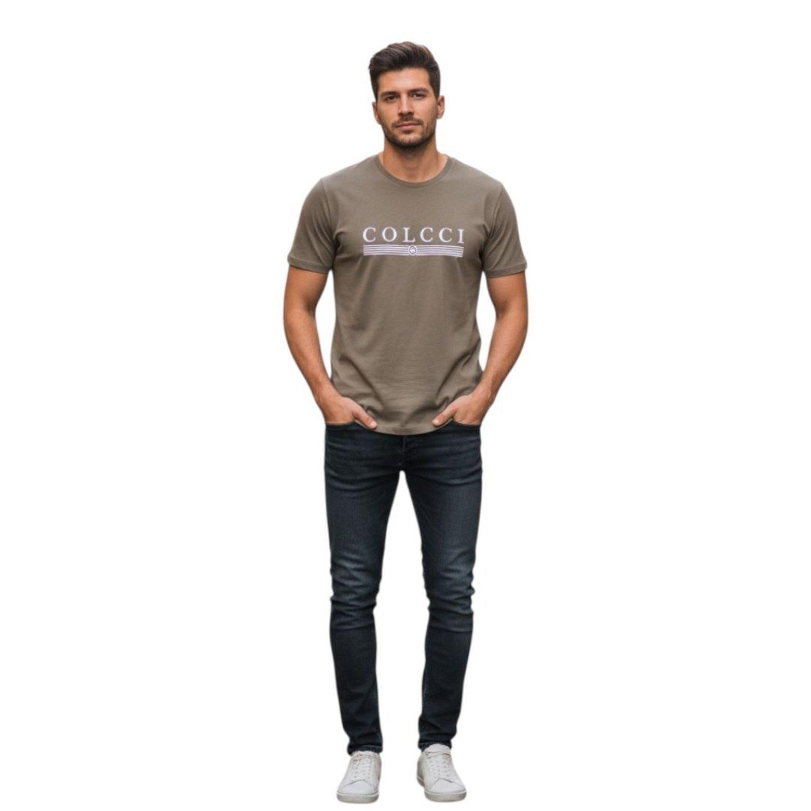 Camiseta Colcci Bege Cinzas